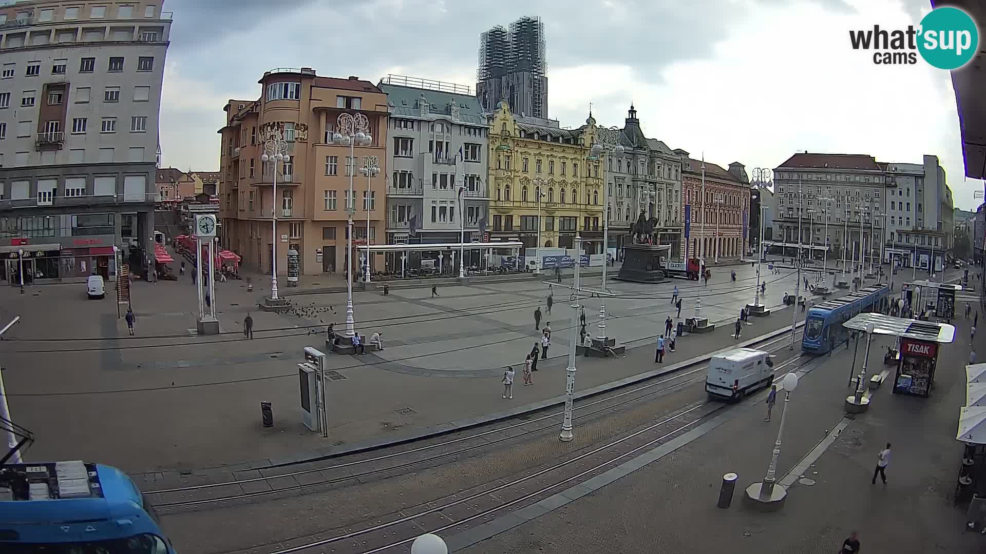 Live Cam Zagreb Ban Jelačić place | Croatie