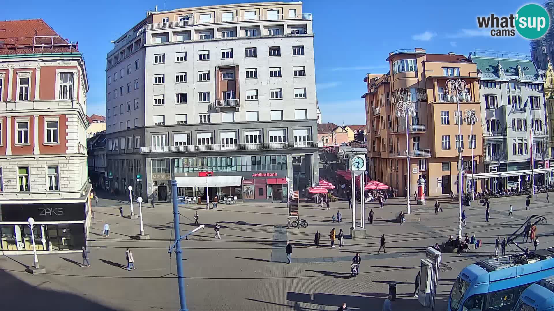 Live Cam Zagreb Ban Jelačić place | Croatie