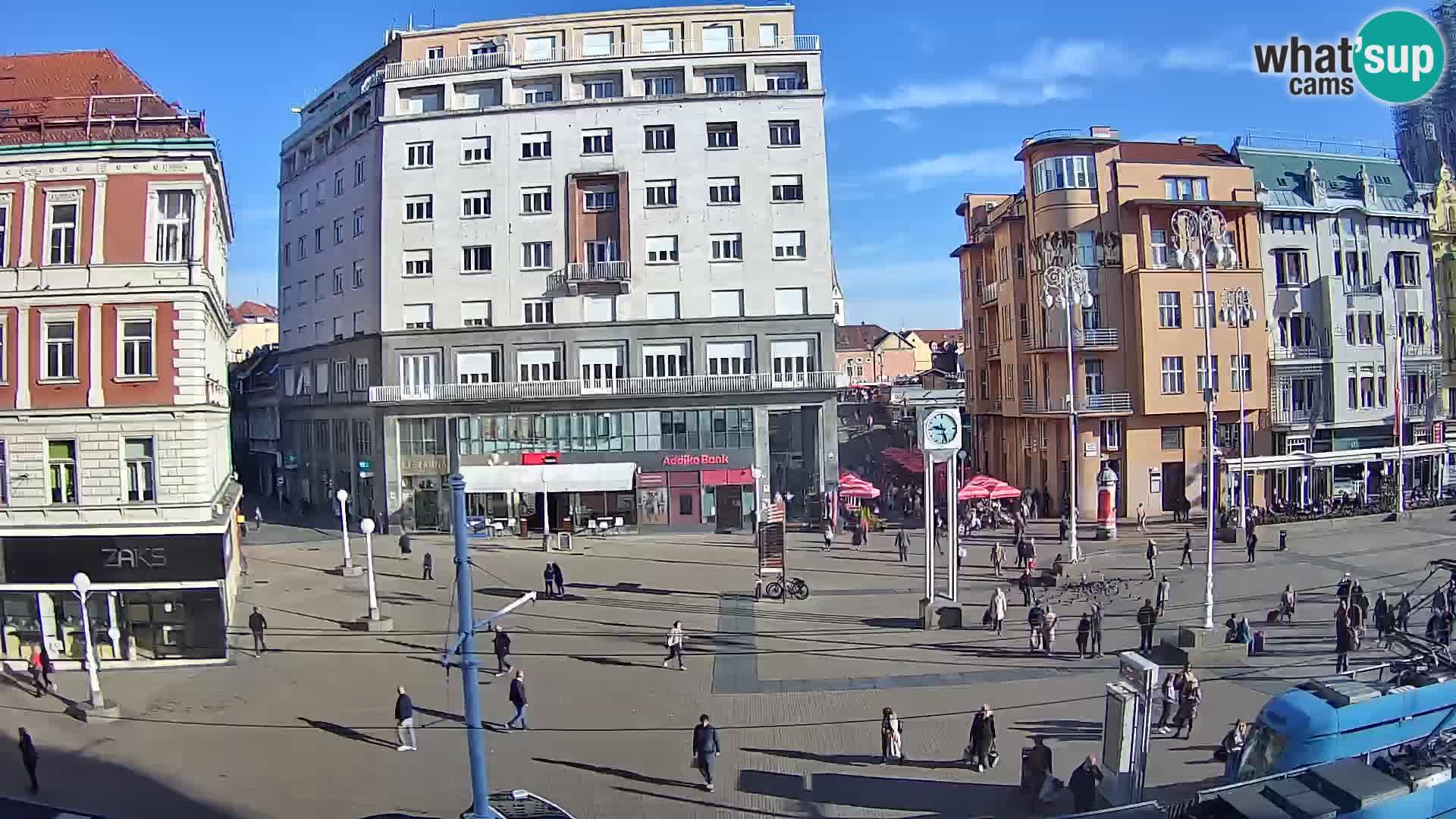 Webcam Zagreb Bana Jelačića square | Croatia