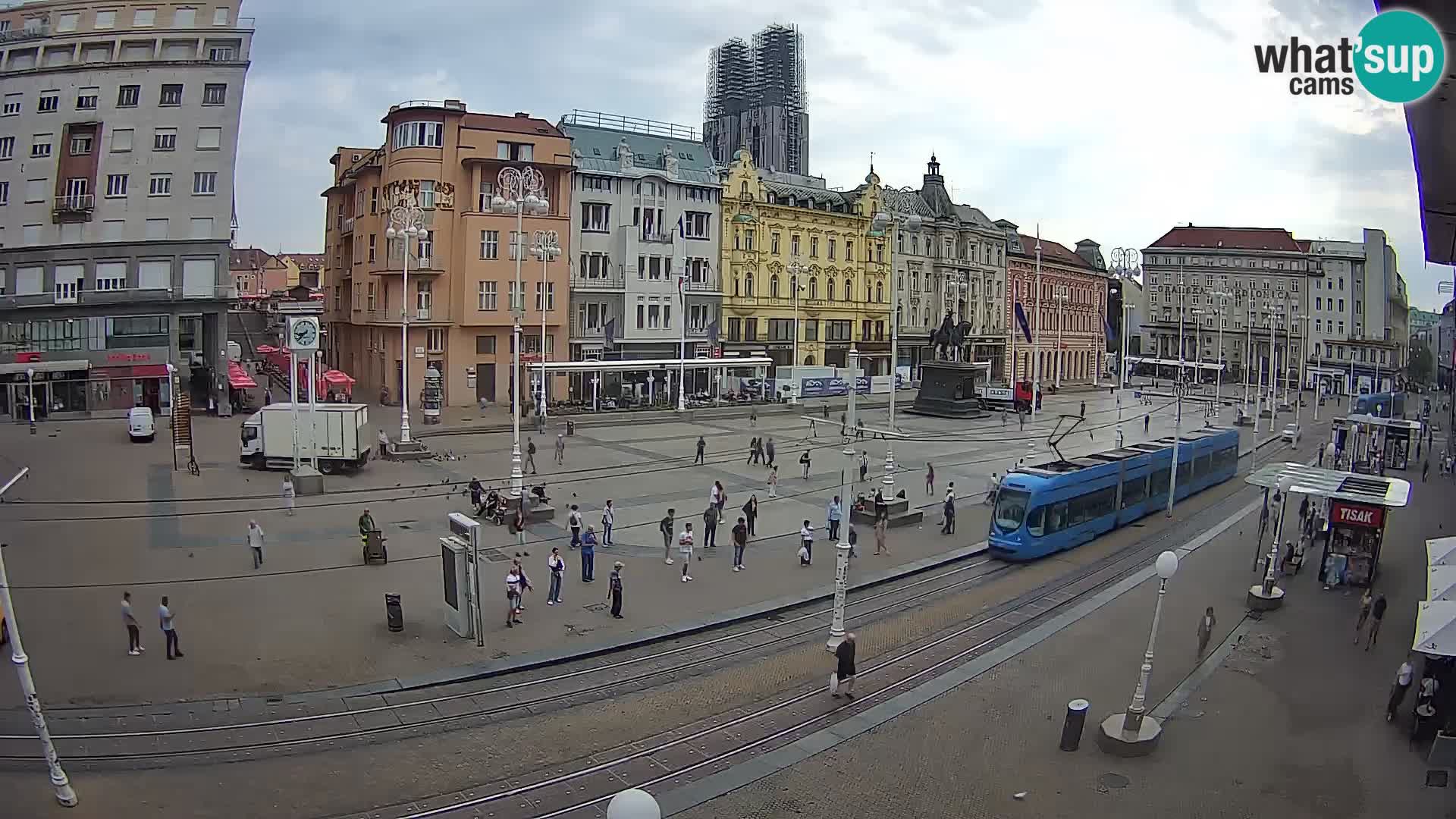 Webcam Zagreb Bana Jelačića square | Croatia