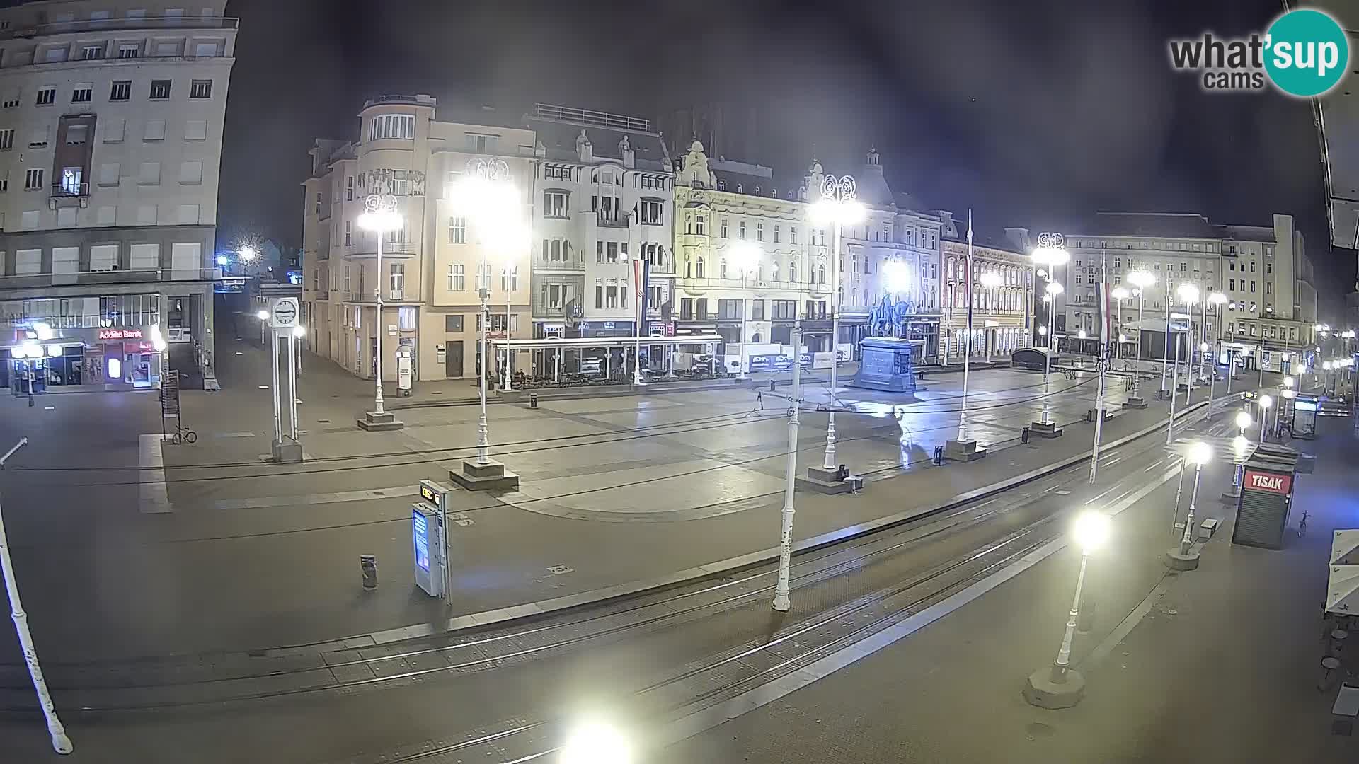 Live Cam Zagreb Ban Jelačić place | Croatie