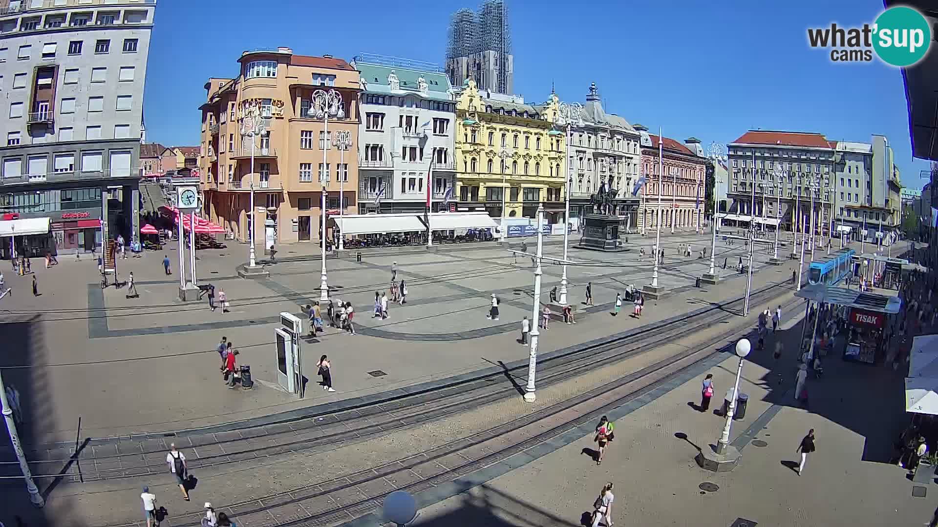 Webcam Zagabria Ban Jelacic piazza | Croazia