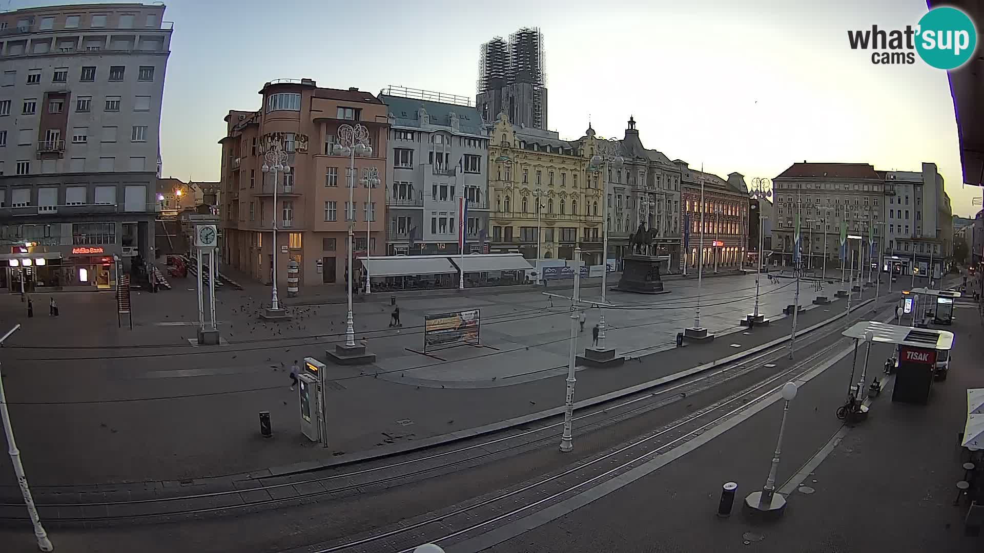 Zagreb webcam Ban Jelacica Platz | Kroatien