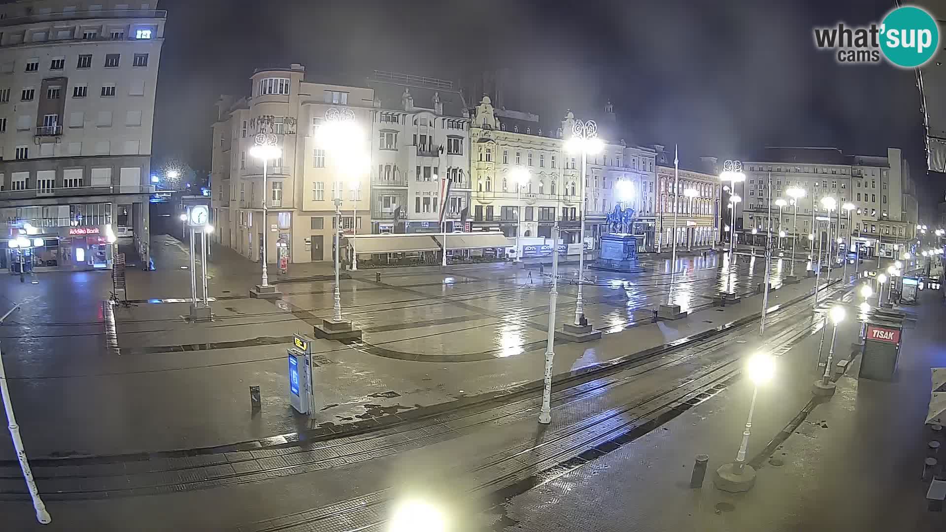 Zagreb webcam Ban Jelacica Platz | Kroatien