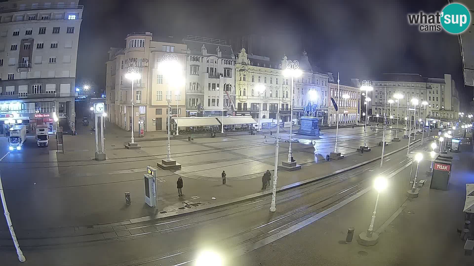 Zagreb webcam Ban Jelacica Platz | Kroatien