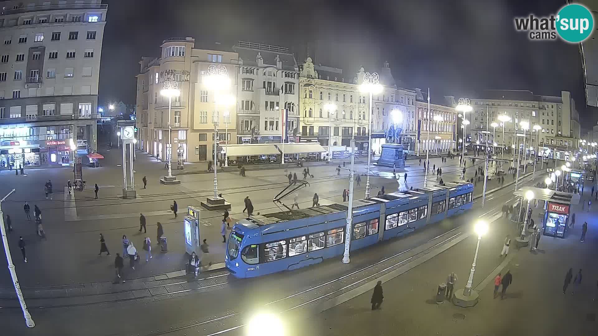 Zagreb webcam Ban Jelacica Platz | Kroatien