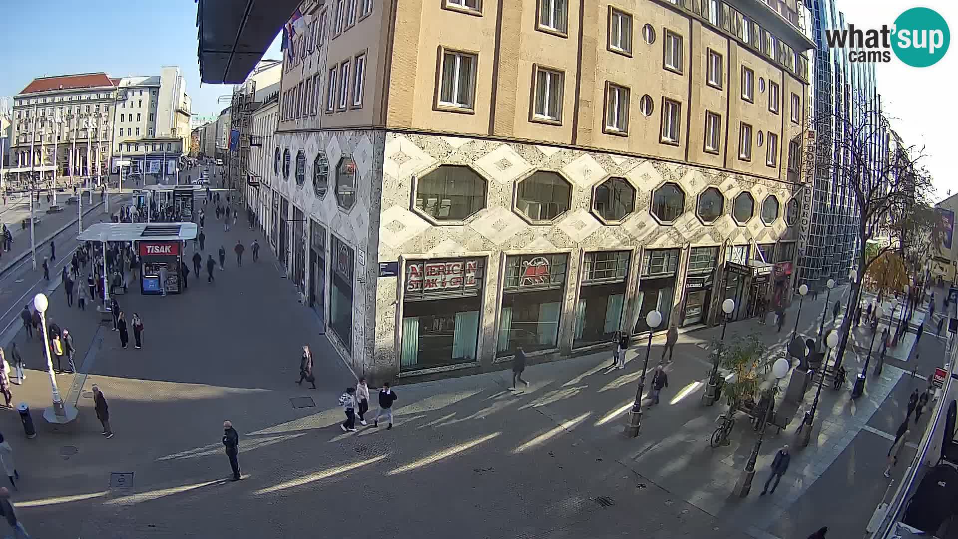 Zagreb webcam Ban Jelacica Platz | Kroatien