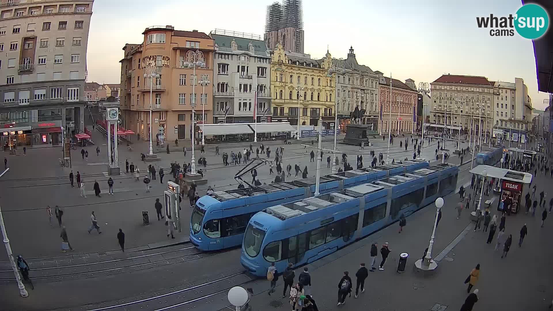 Zagreb webcam Ban Jelacica Platz | Kroatien