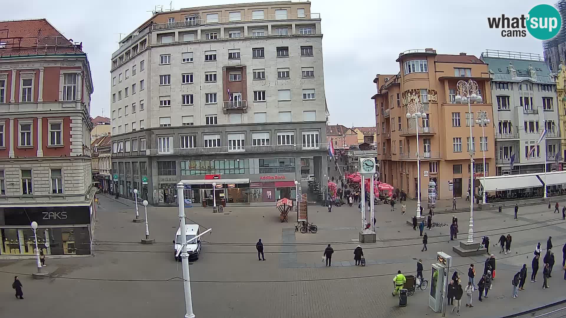 Zagreb webcam Ban Jelacica Platz | Kroatien