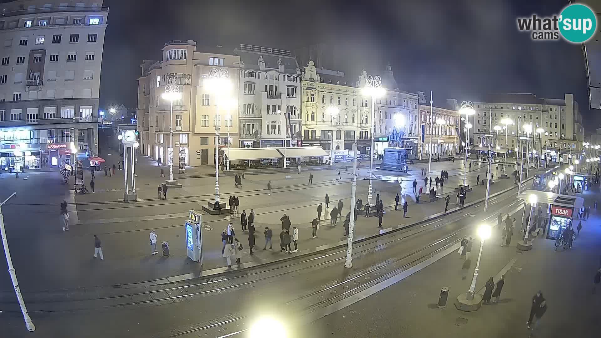 Zagreb webcam Ban Jelacica Platz | Kroatien