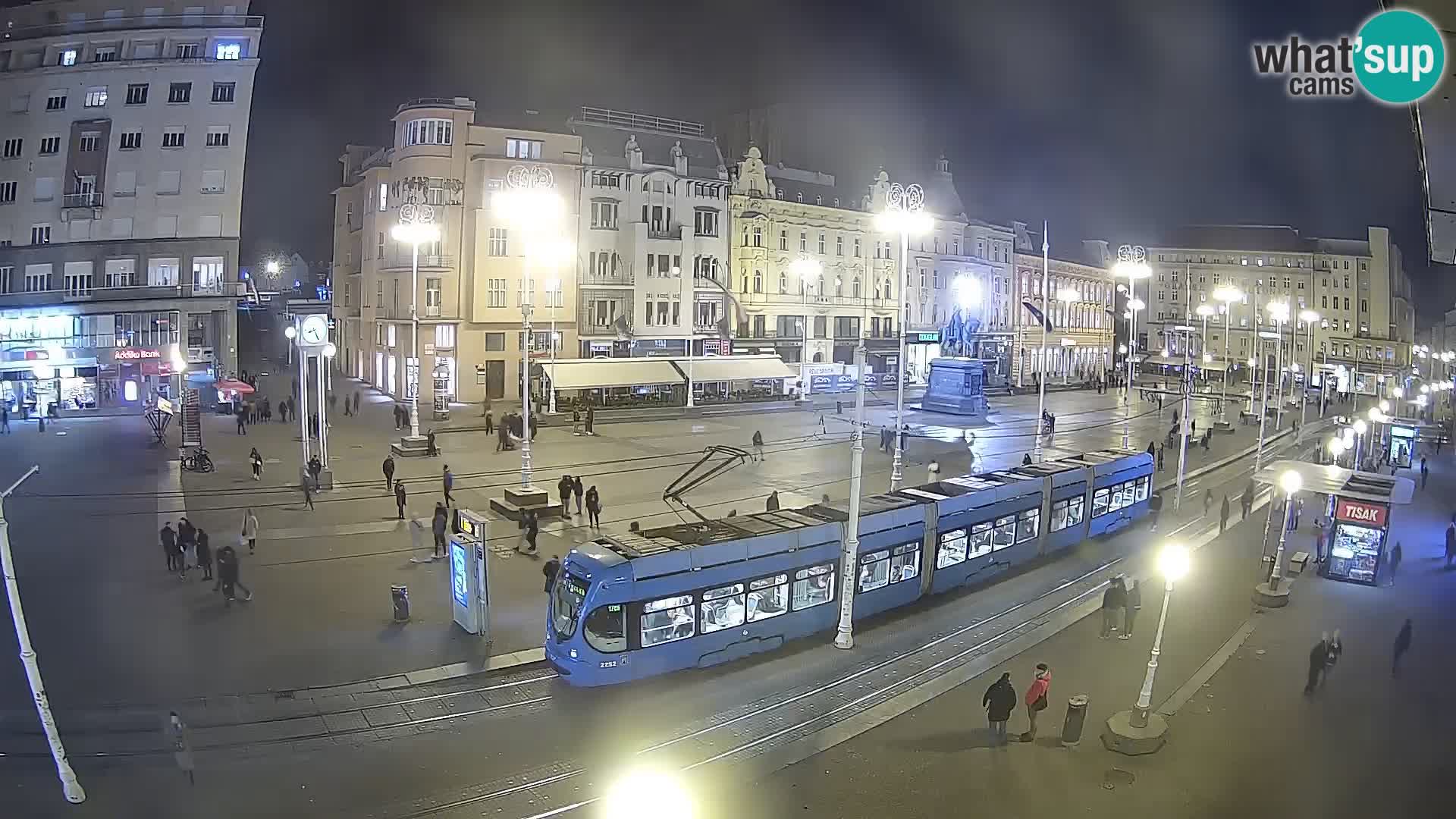 Zagreb webcam Ban Jelacica Platz | Kroatien