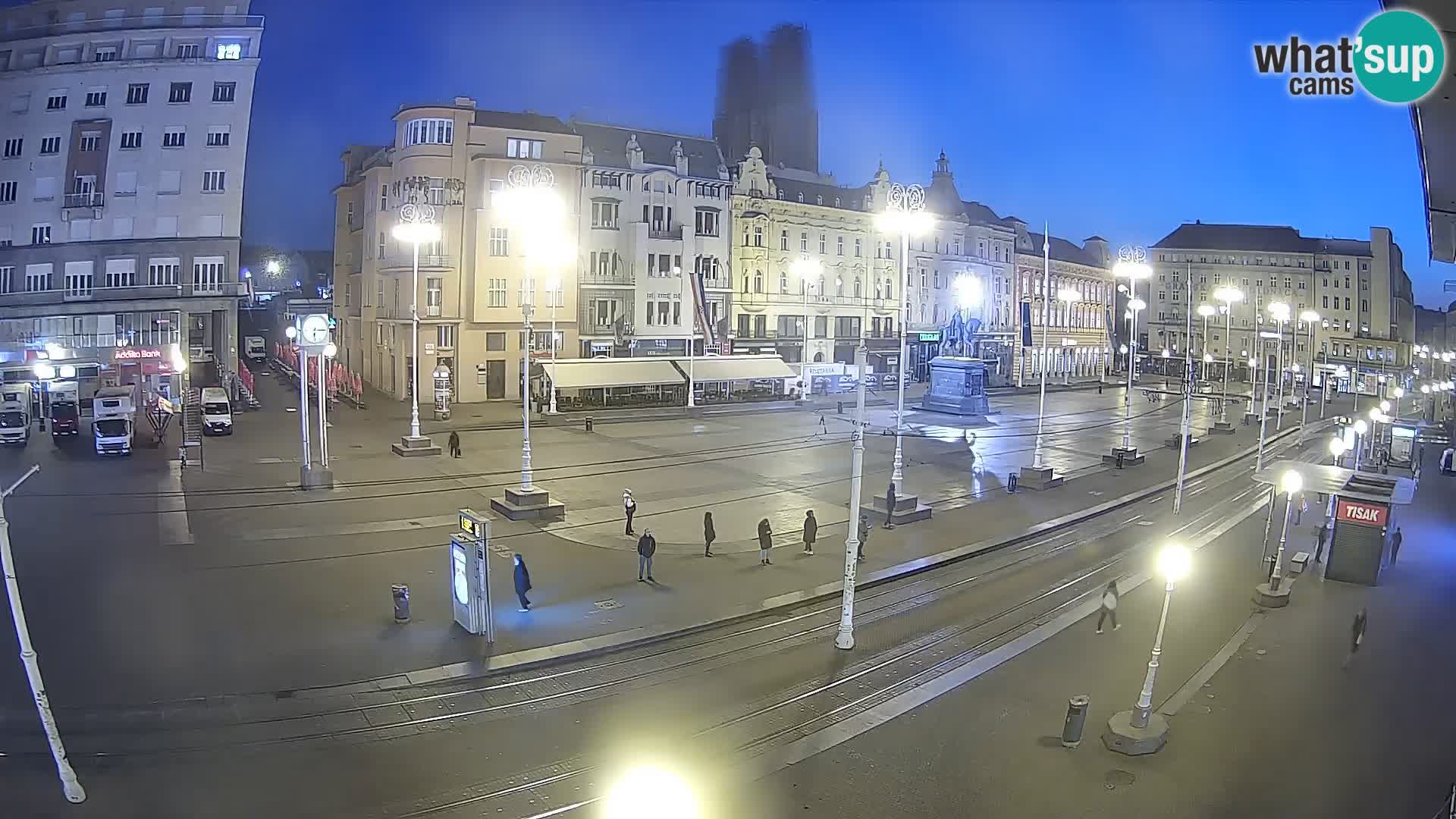 Webcam Zagabria Ban Jelacic piazza | Croazia