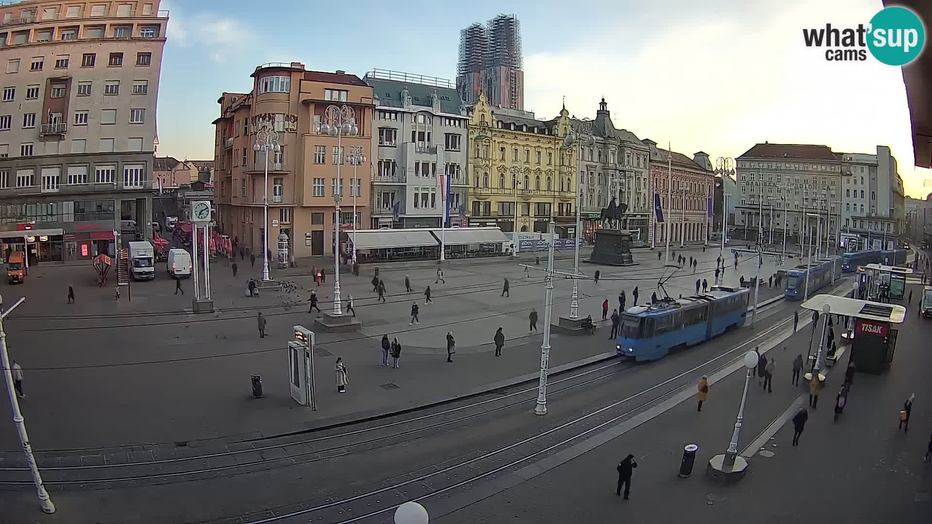 Live Cam Zagreb Ban Jelačić place | Croatie