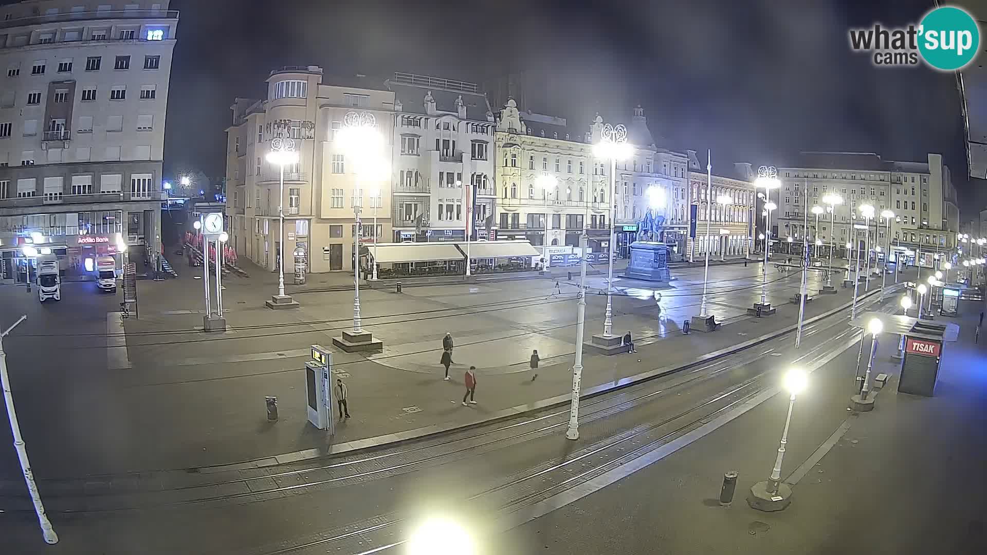 Zagreb webcam Ban Jelacica Platz | Kroatien