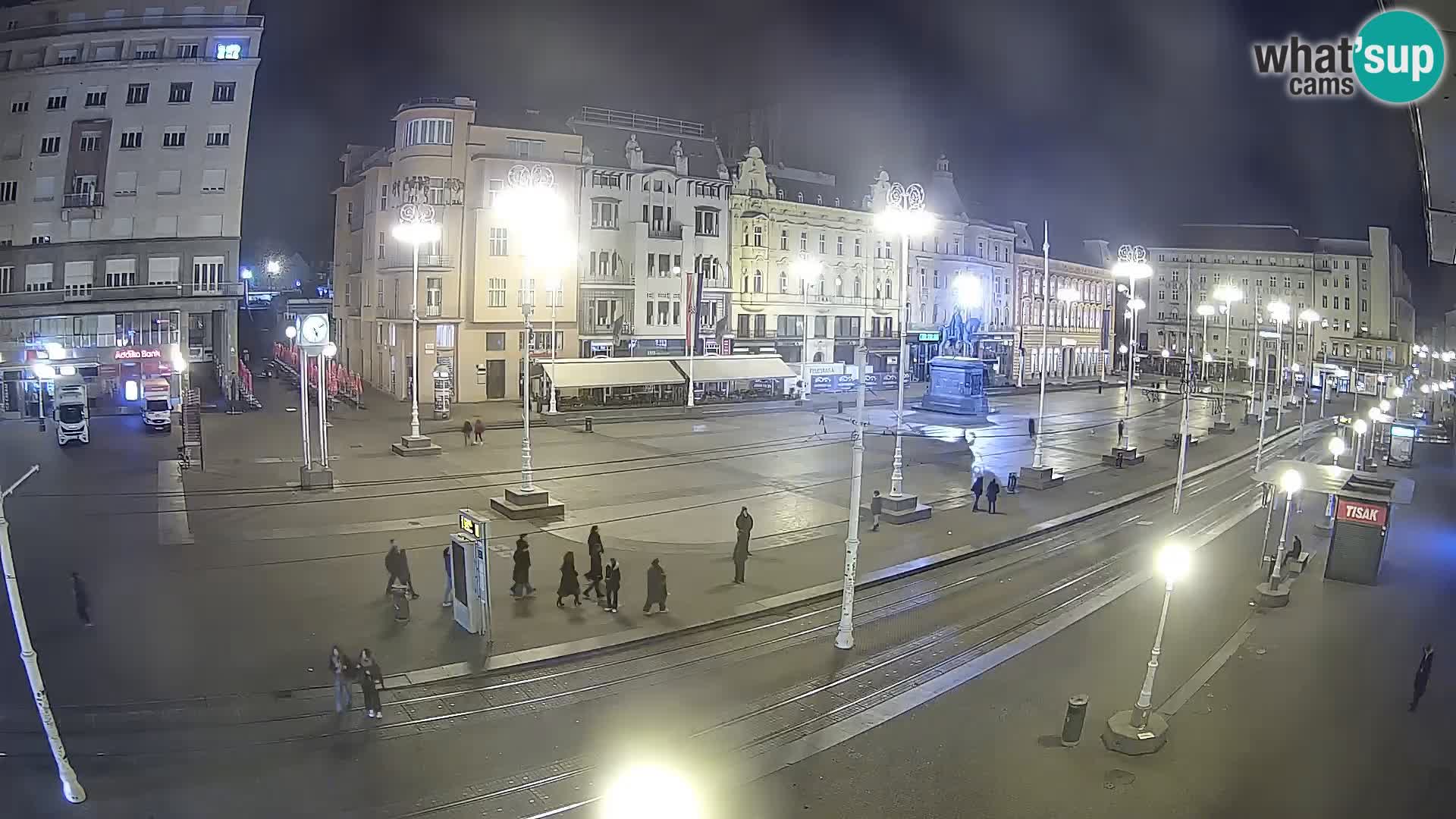 Zagreb webcam Ban Jelacica Platz | Kroatien