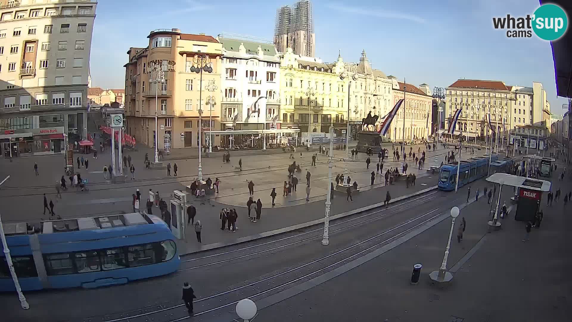 Zagreb live cam Bana Jelačića