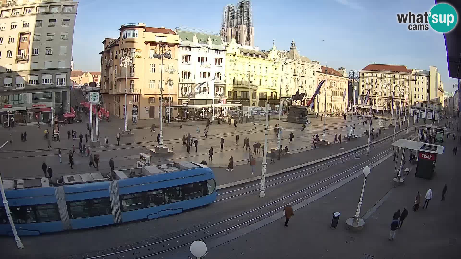 Zagreb live cam Bana Jelačića