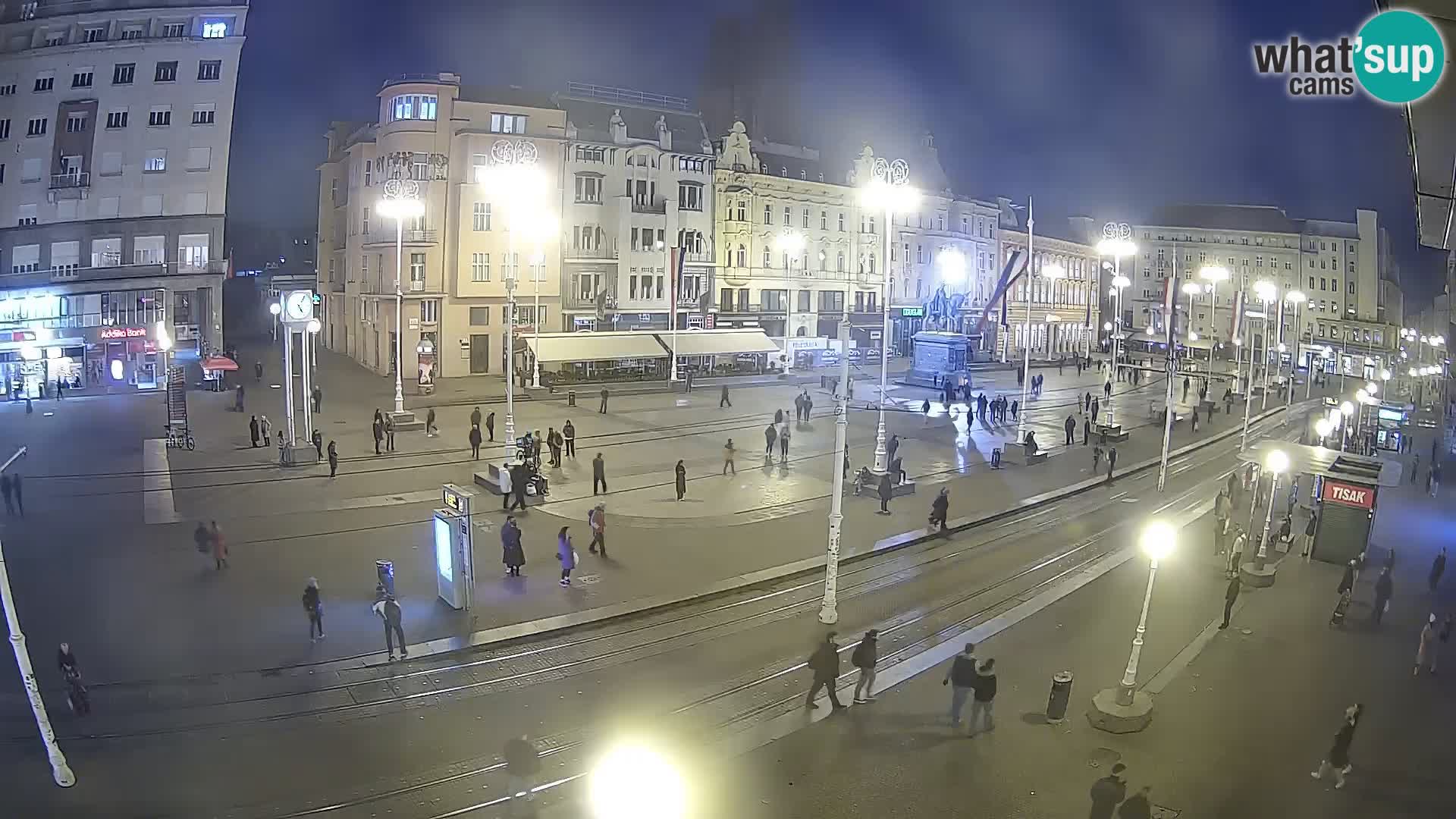 Webcam Zagabria Ban Jelacic piazza | Croazia