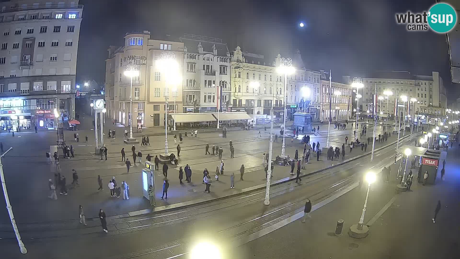 Webcam Zagabria Ban Jelacic piazza | Croazia