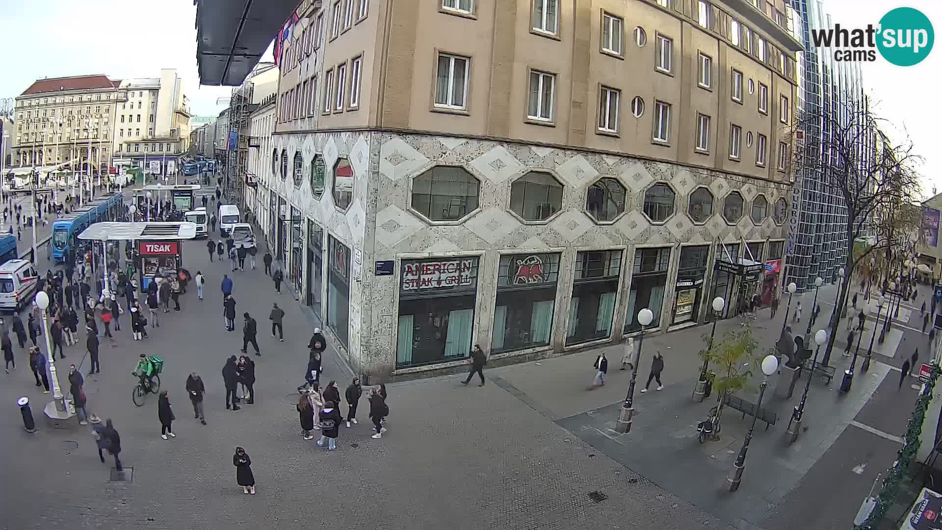 Zagreb live cam Bana Jelačića