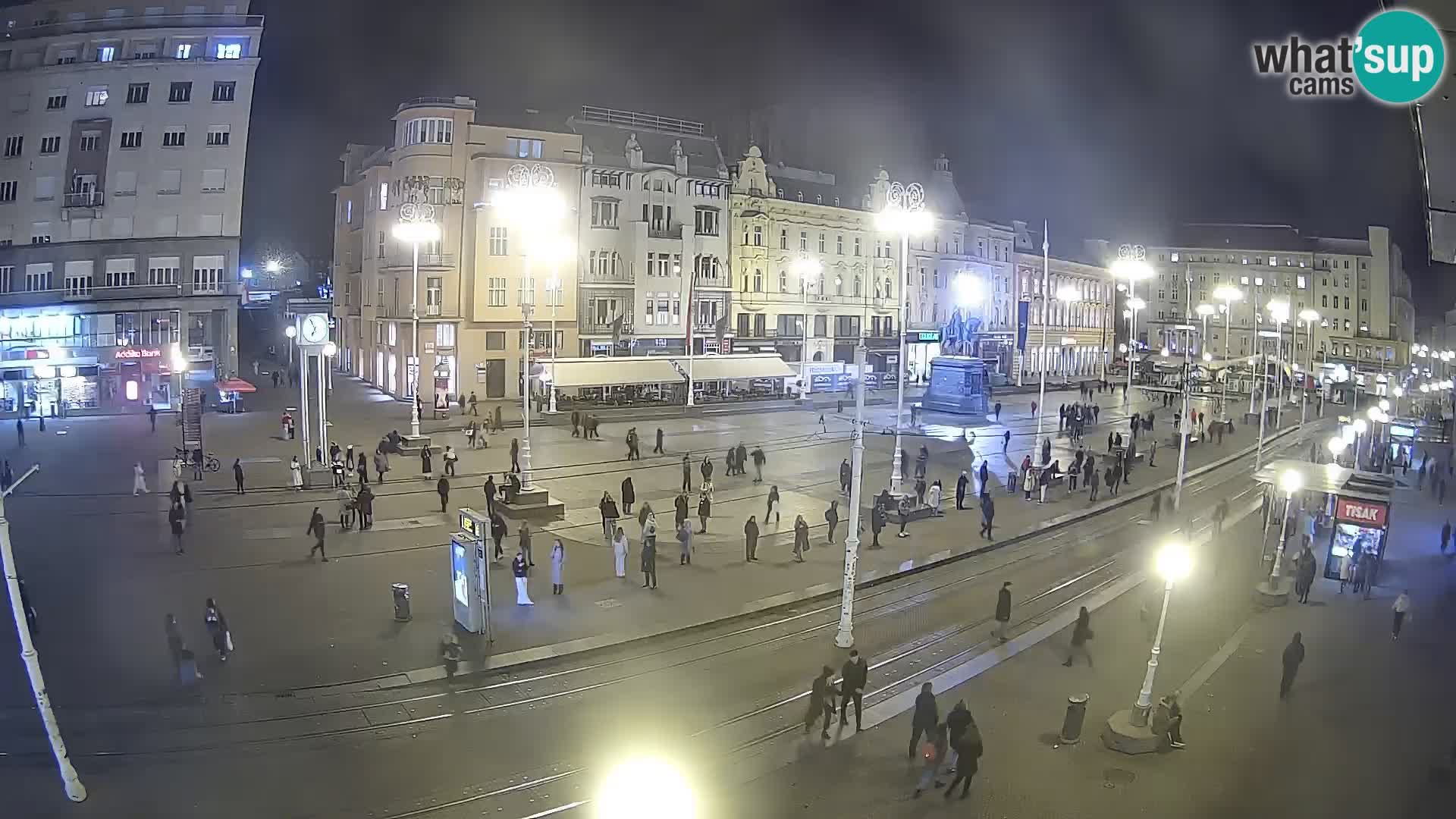 Zagreb webcam Ban Jelacica Platz | Kroatien