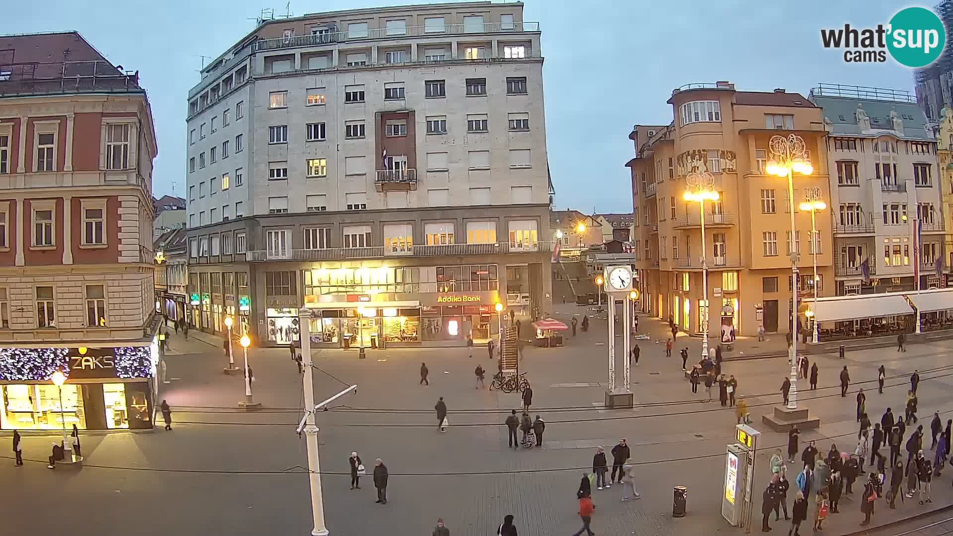 Zagreb webcam Ban Jelacica Platz | Kroatien