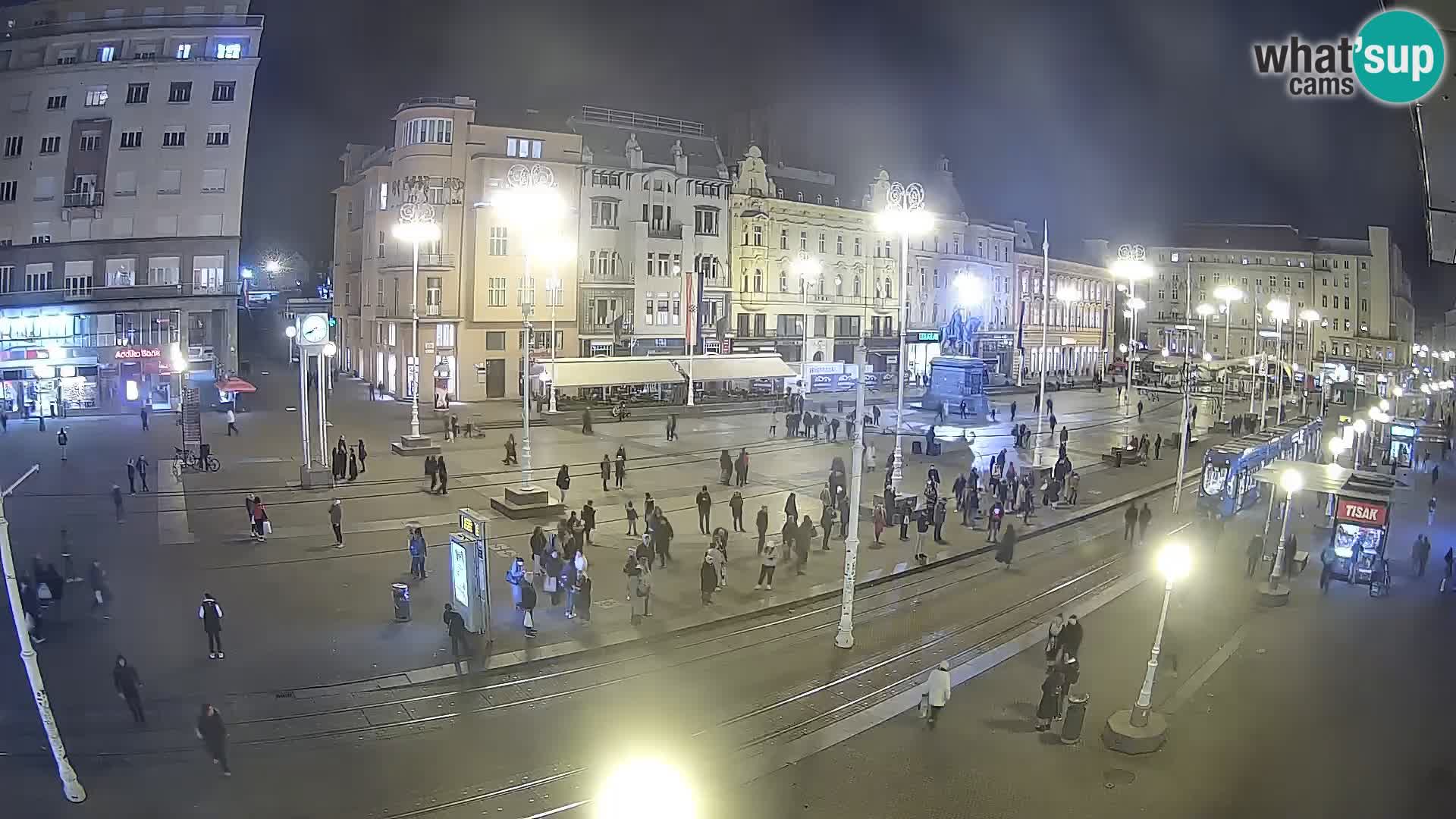 Zagreb webcam Ban Jelacica Platz | Kroatien