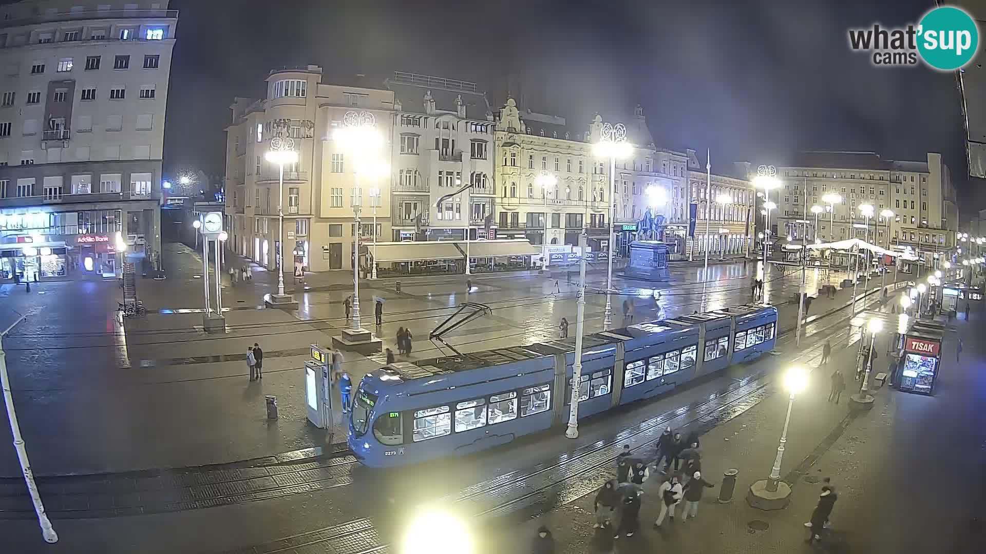 Zagreb webcam Ban Jelacica Platz | Kroatien