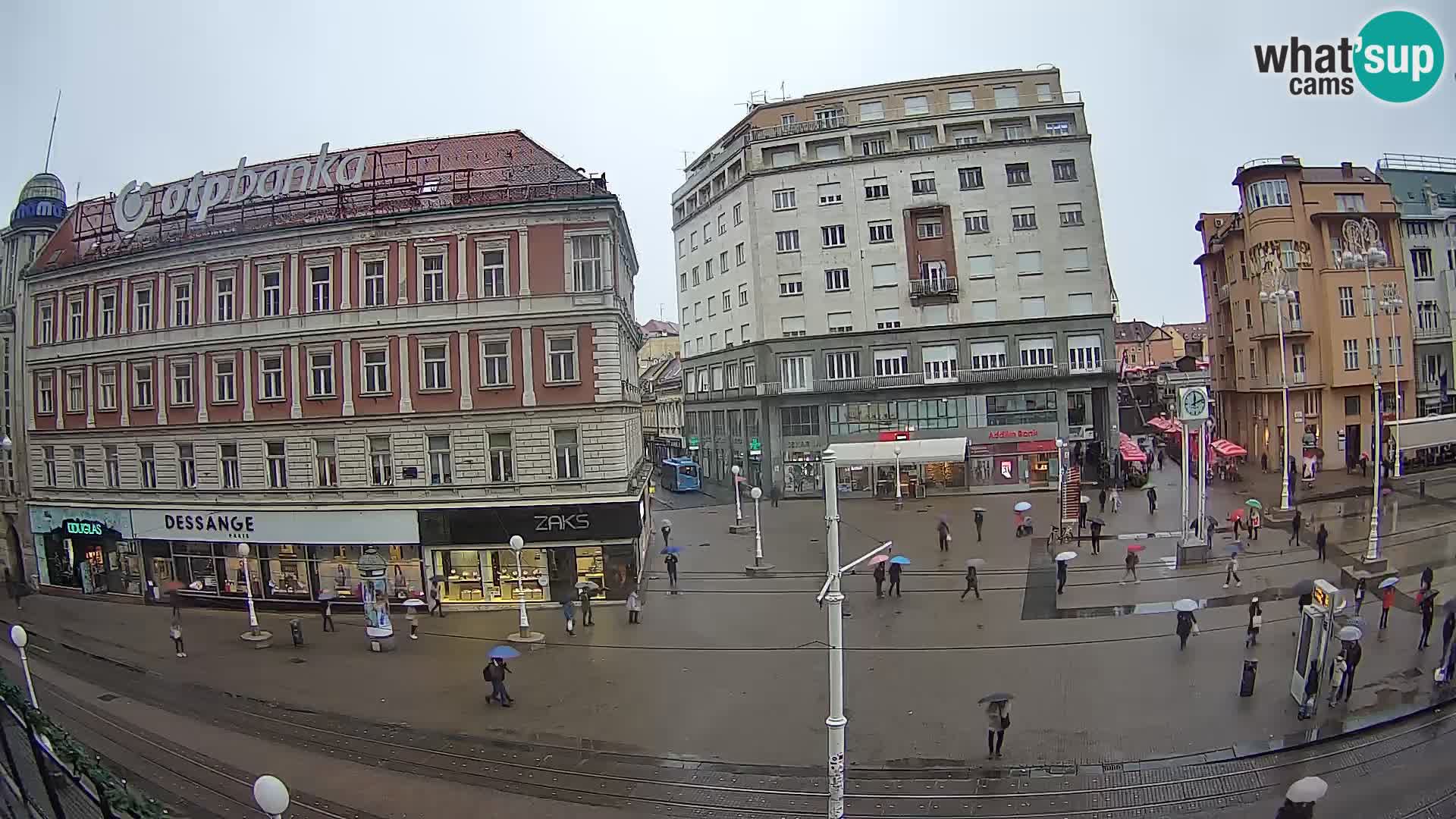 Zagreb webcam Ban Jelacica Platz | Kroatien