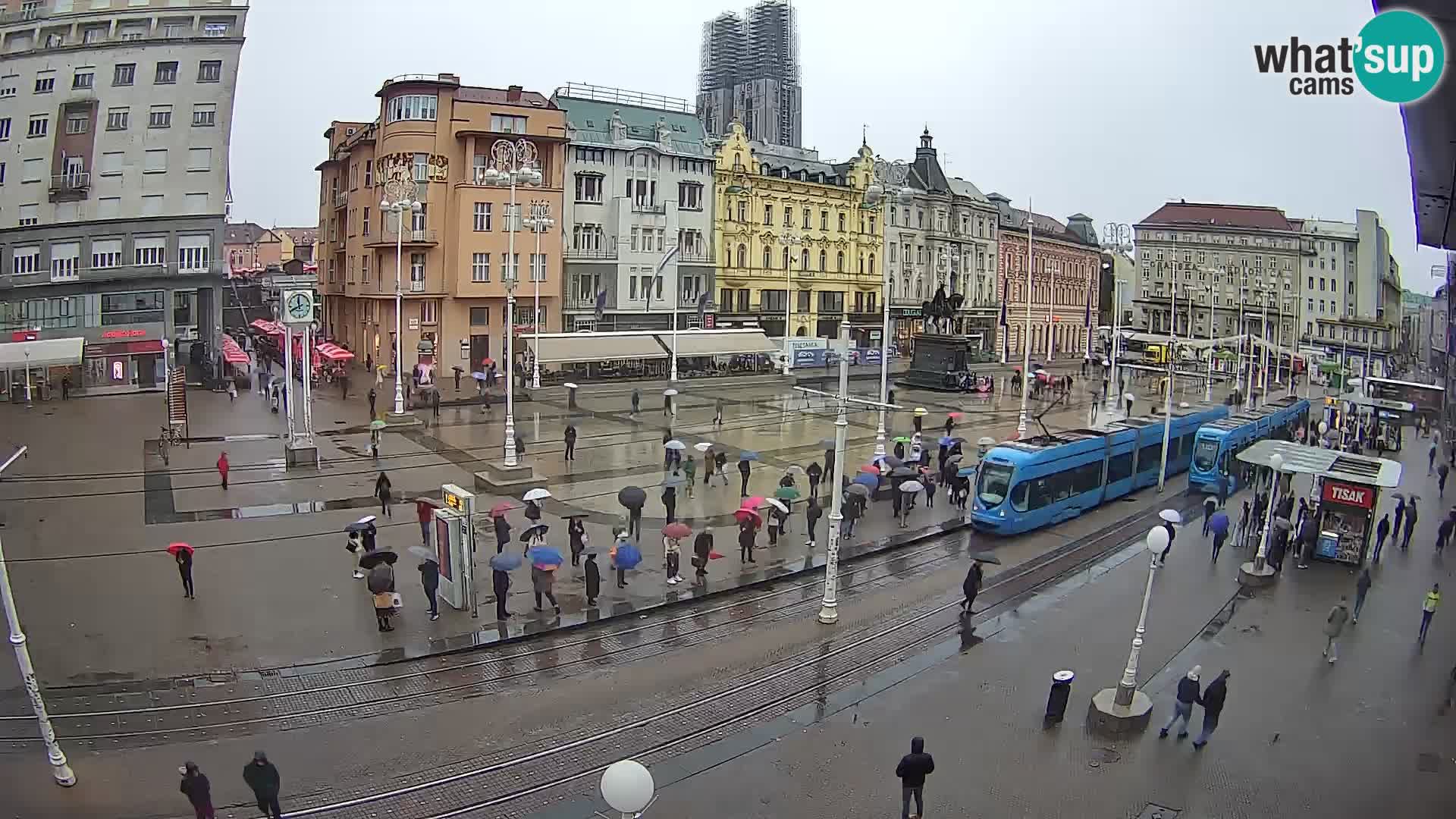 Webcam Zagabria Ban Jelacic piazza | Croazia