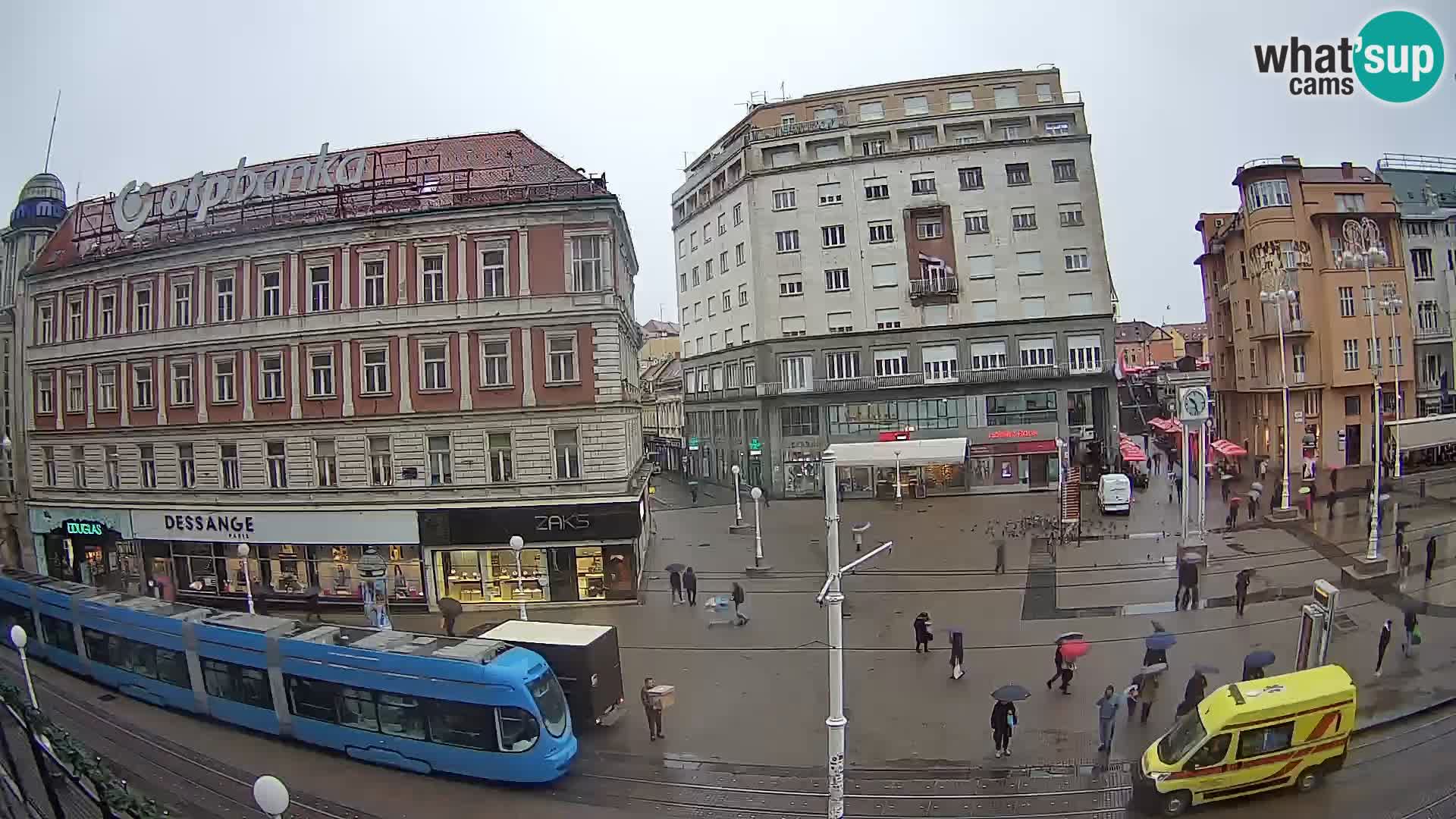 Zagreb live cam Bana Jelačića