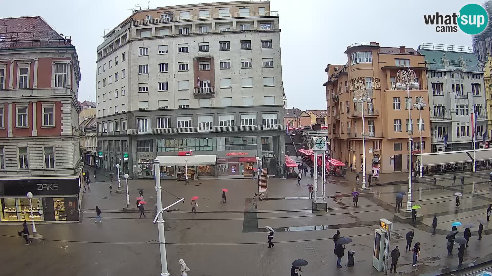 Webcam Zagabria Ban Jelacic piazza | Croazia