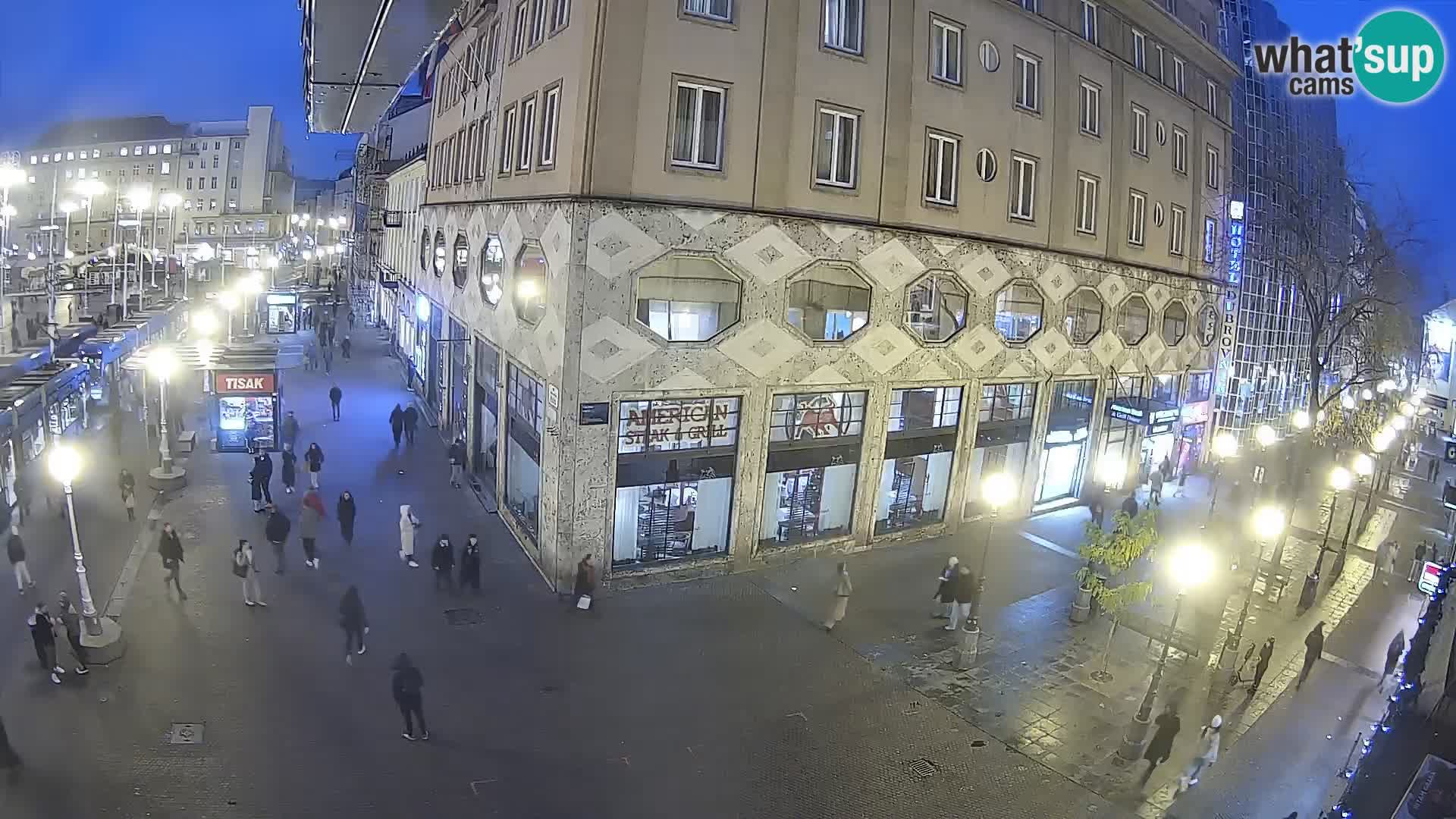 Zagreb webcam Ban Jelacica Platz | Kroatien