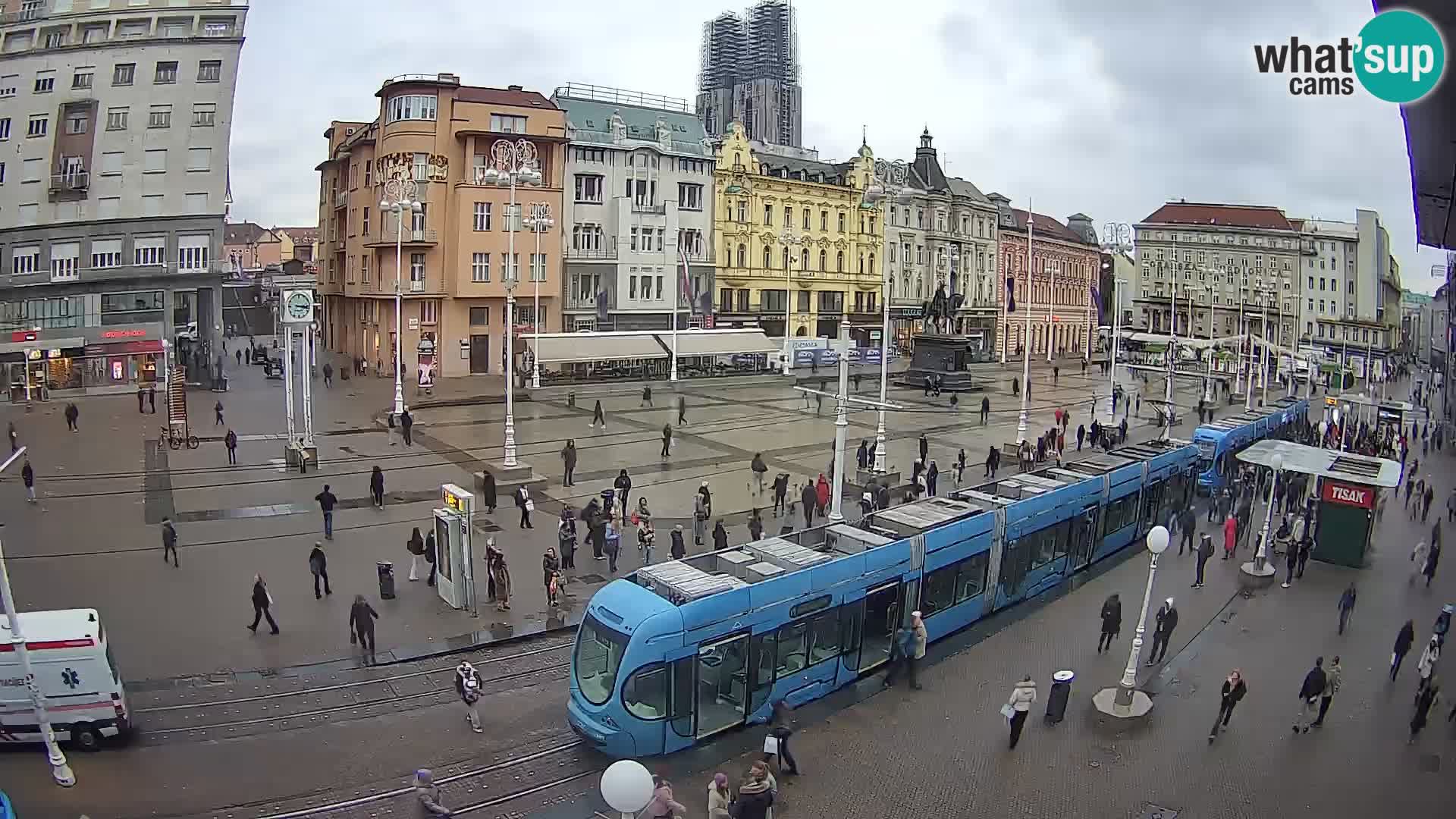 Zagreb live cam Bana Jelačića