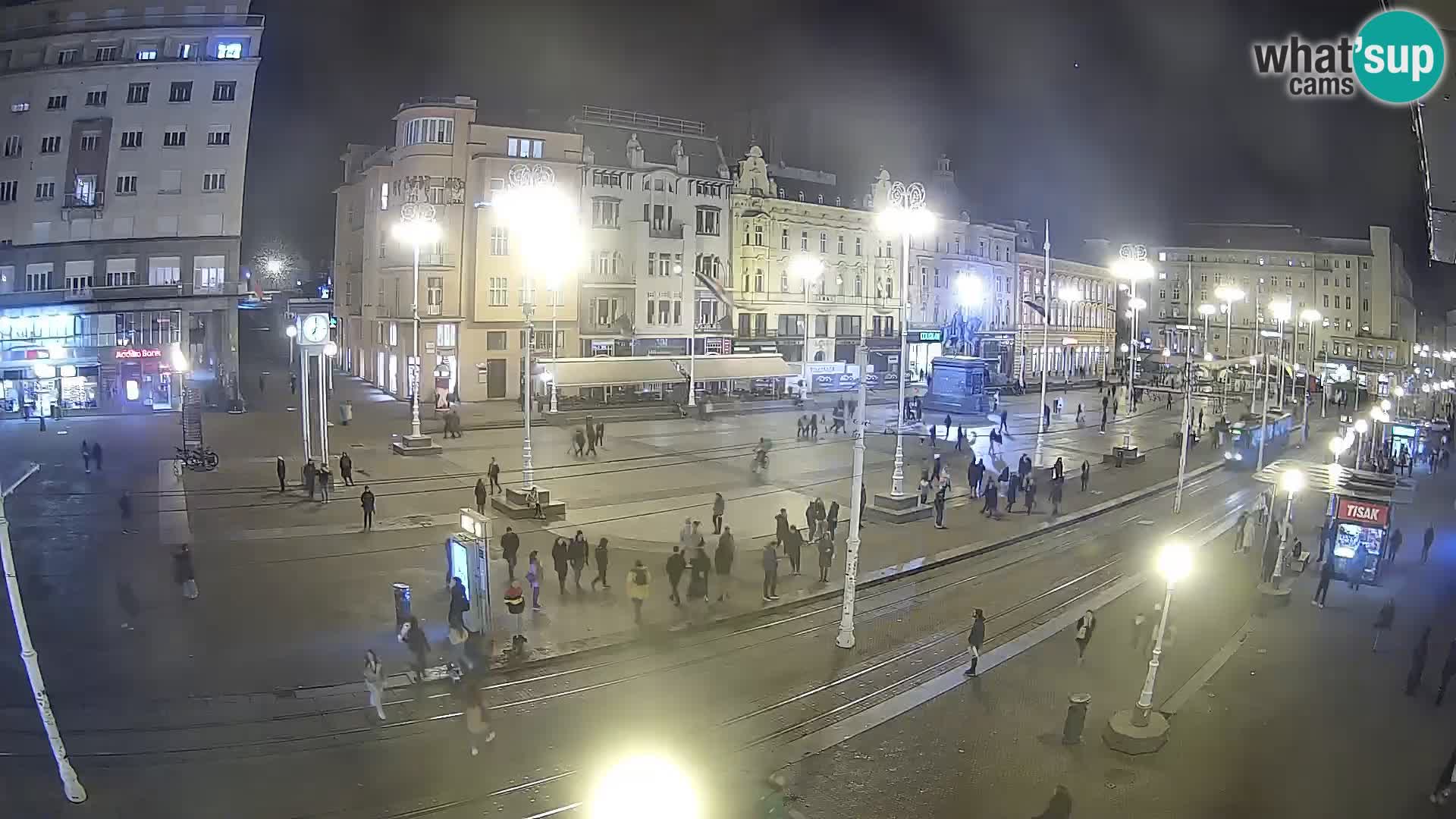 Zagreb webcam Ban Jelacica Platz | Kroatien