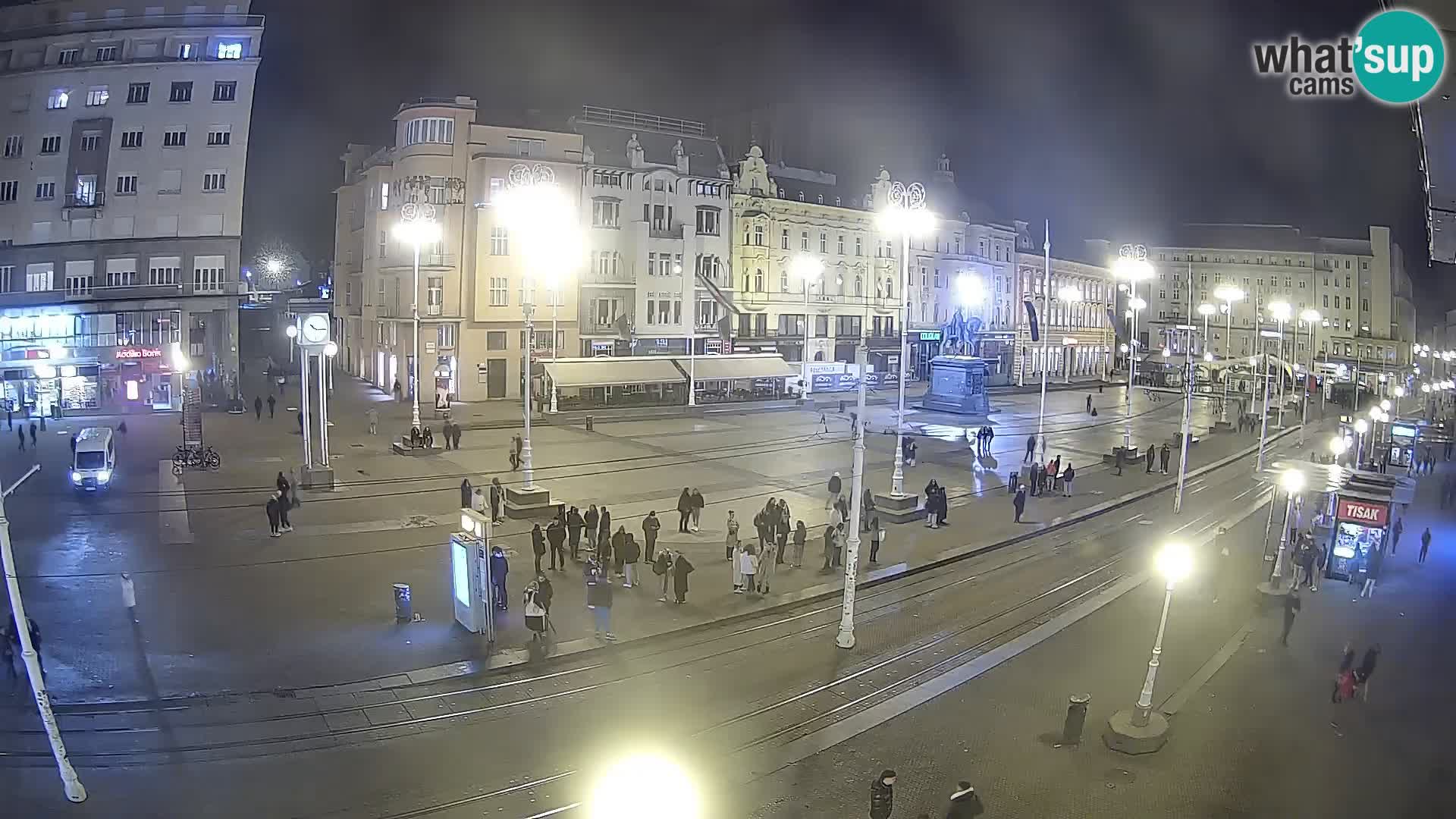 Zagreb webcam Ban Jelacica Platz | Kroatien