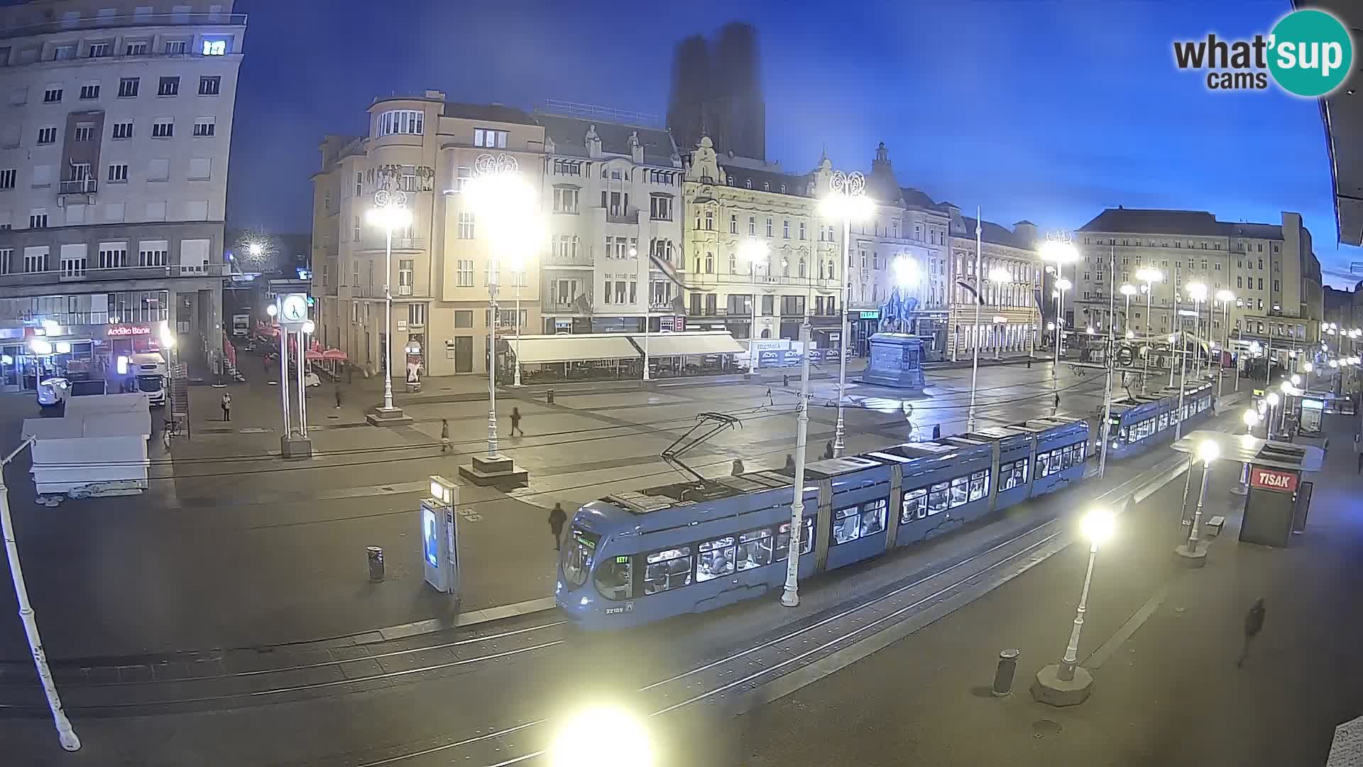 Zagreb webcam Ban Jelacica Platz | Kroatien