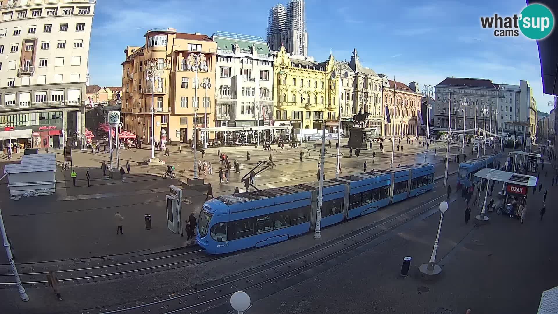 Zagreb live cam Bana Jelačića