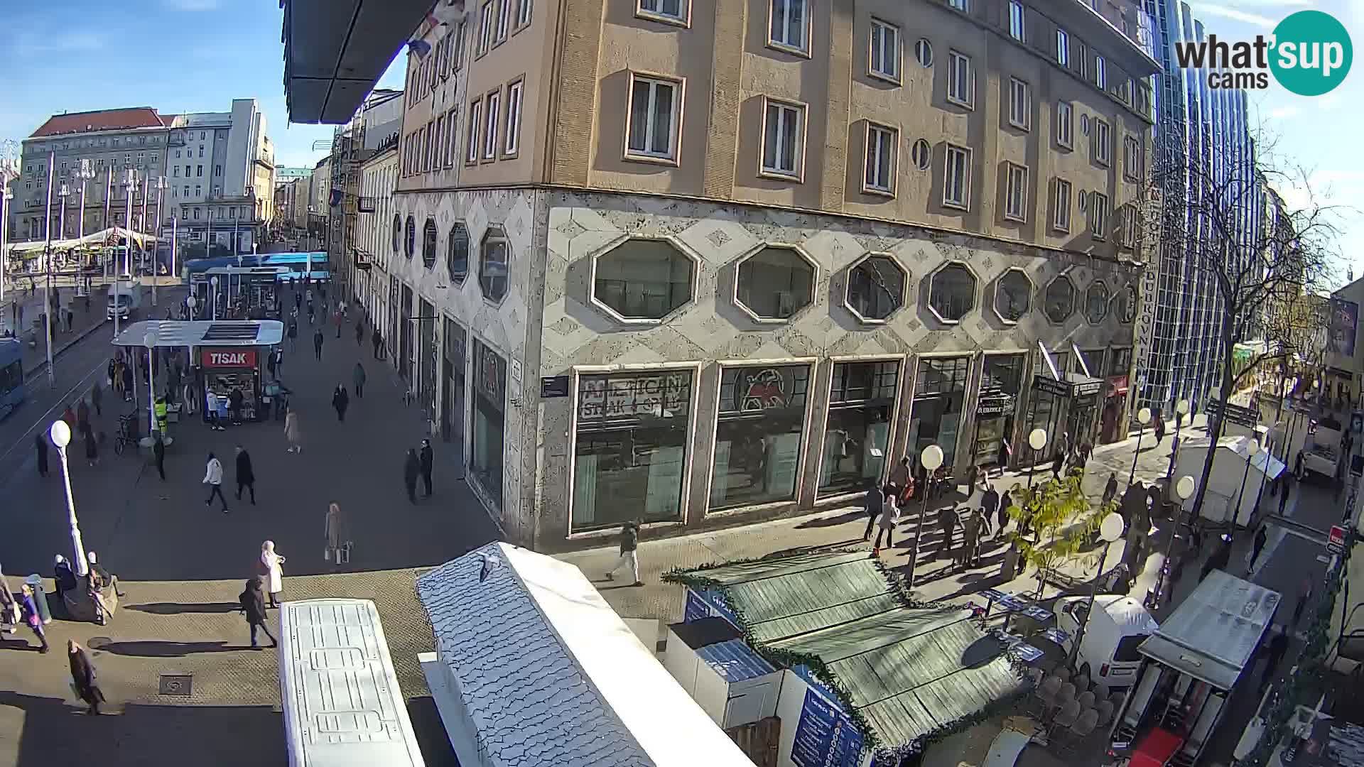 Zagreb webcam Ban Jelacica Platz | Kroatien