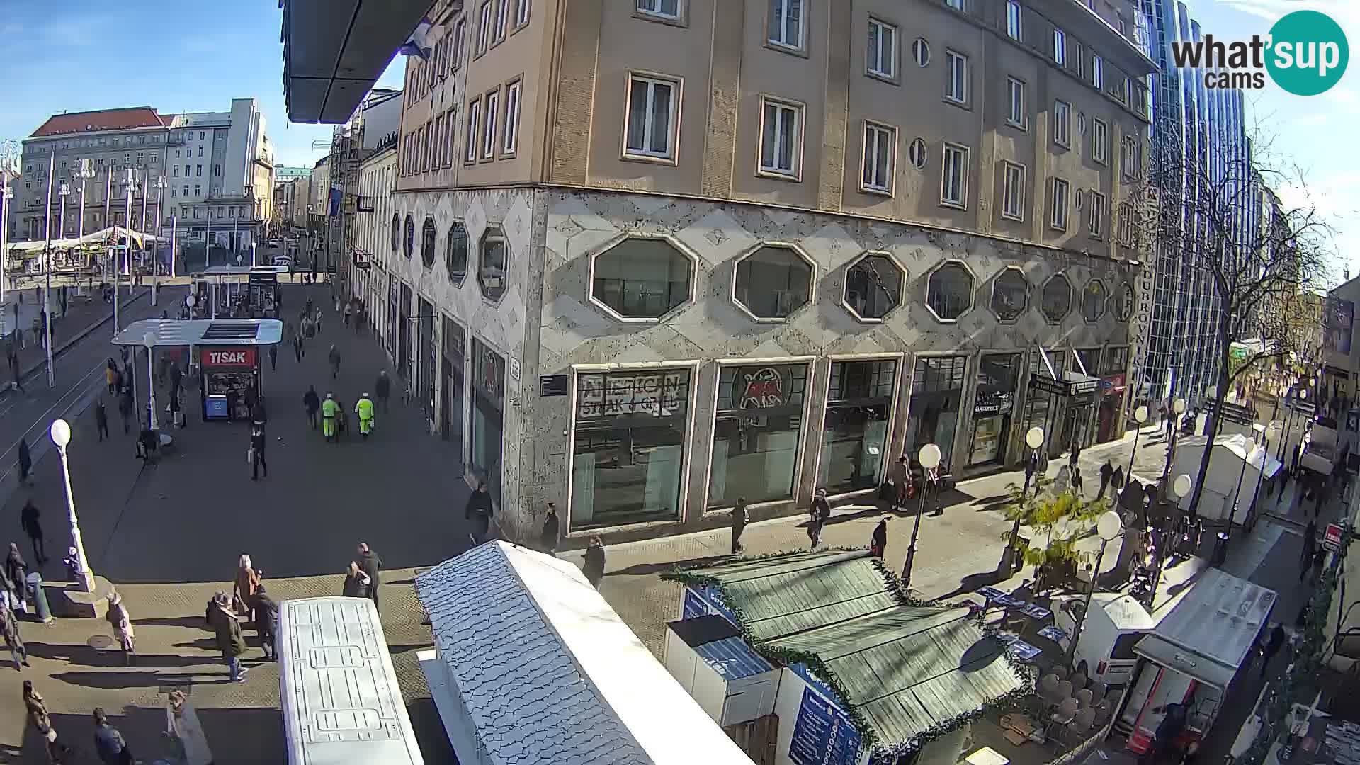 Zagreb webcam Ban Jelacica Platz | Kroatien