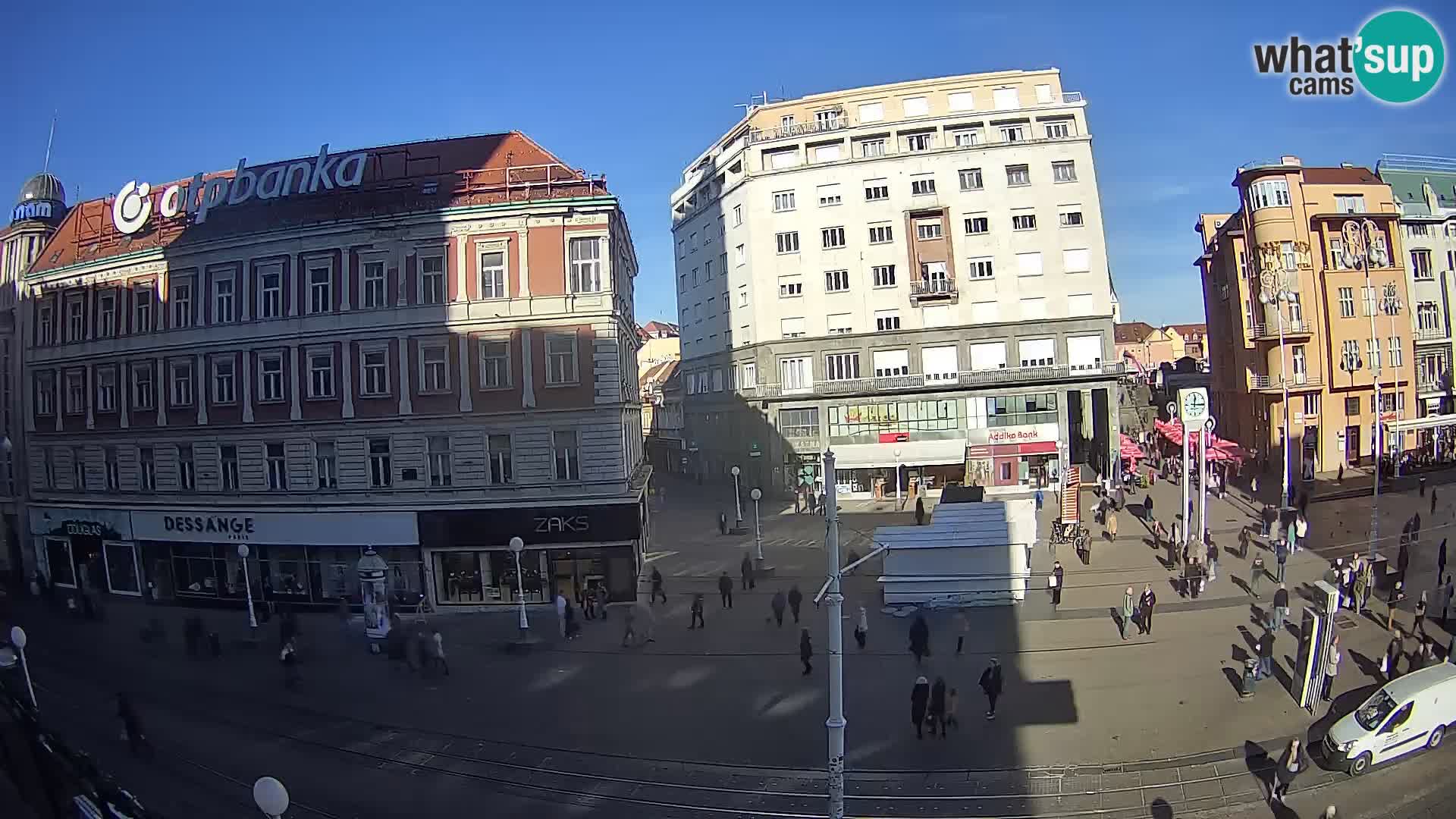 Zagreb webcam Ban Jelacica Platz | Kroatien