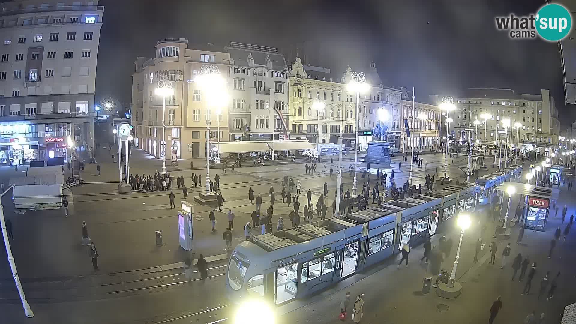 Webcam Zagabria Ban Jelacic piazza | Croazia