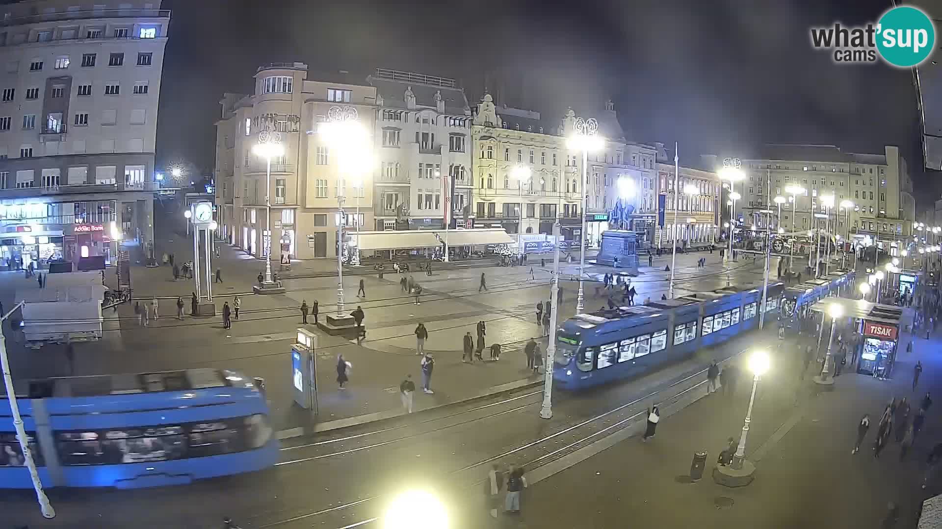 Webcam Zagabria Ban Jelacic piazza | Croazia