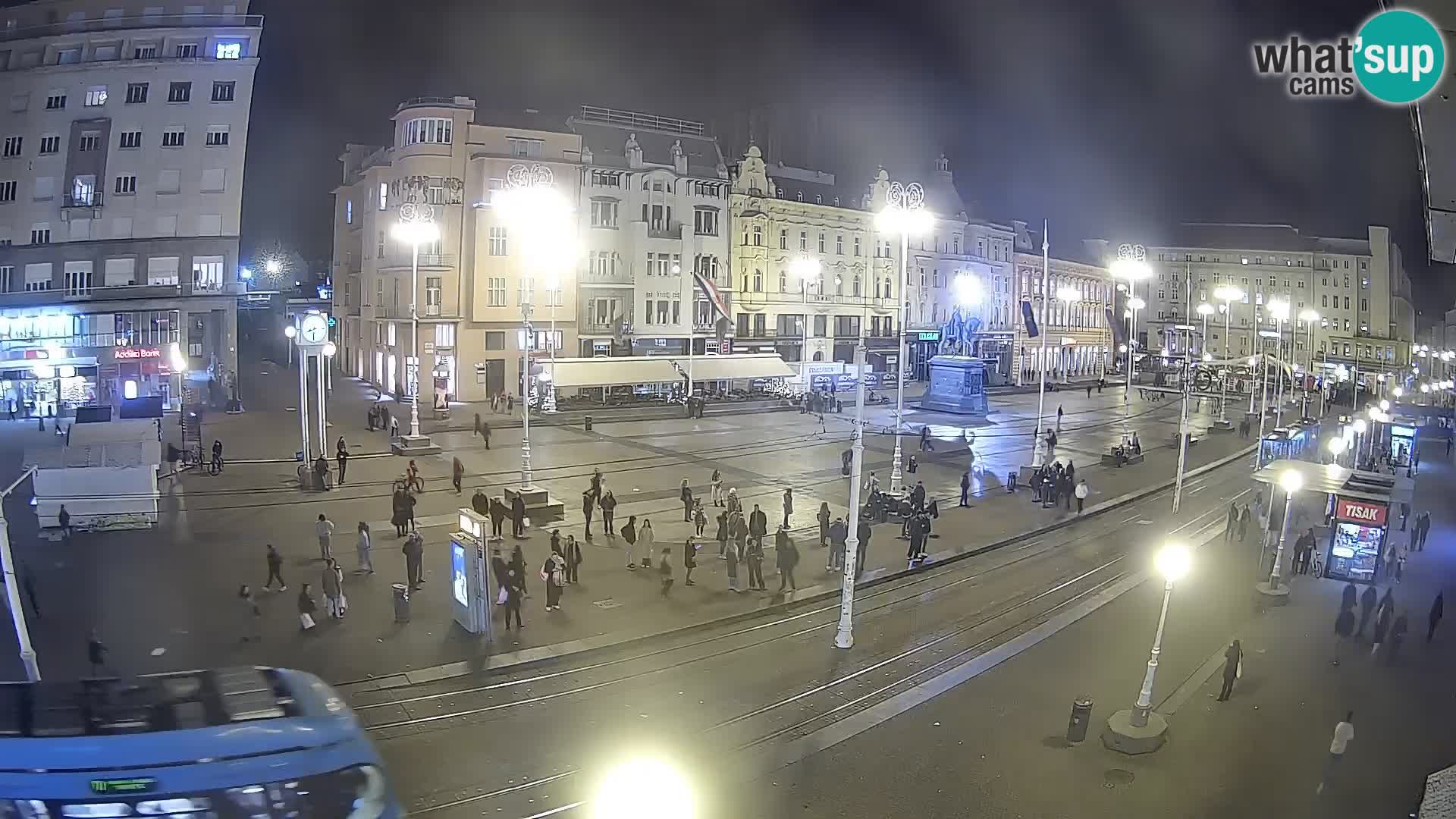 Webcam Zagabria Ban Jelacic piazza | Croazia