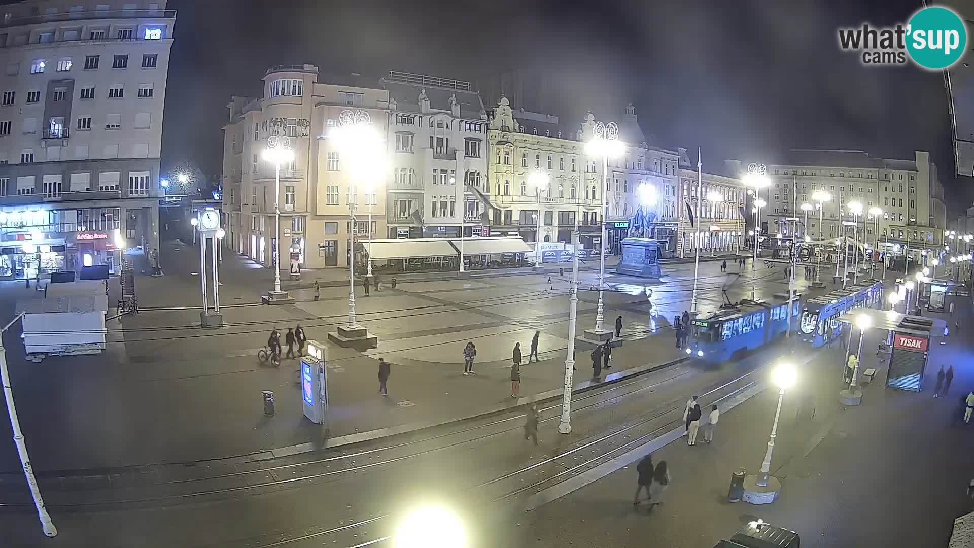 Zagreb webcam Ban Jelacica Platz | Kroatien