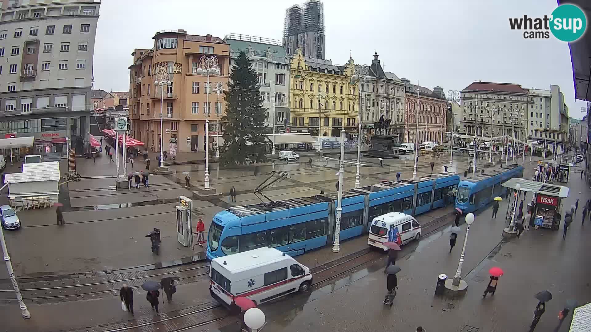 Webcam Zagabria Ban Jelacic piazza | Croazia