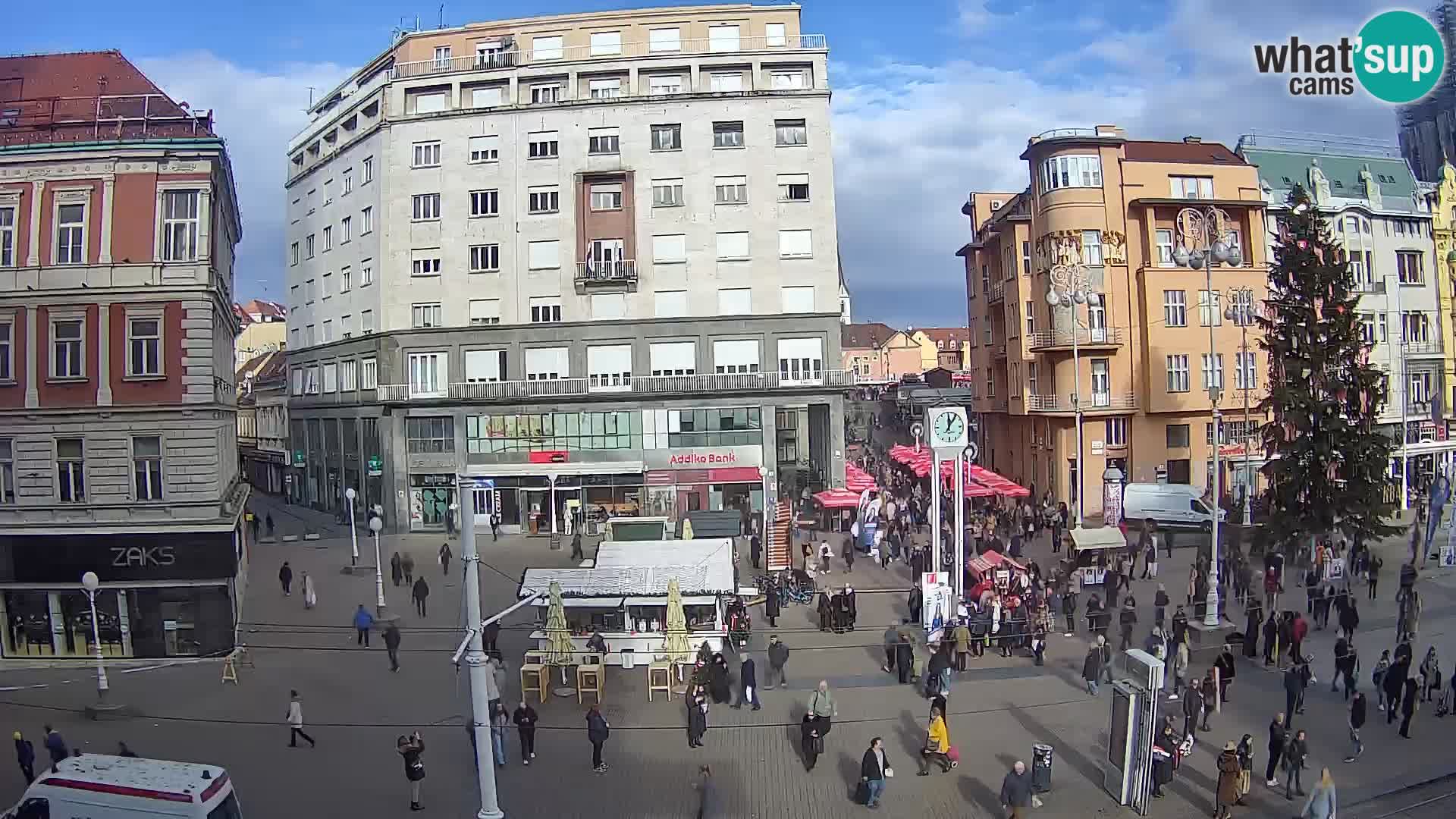 Webcam Zagabria Ban Jelacic piazza | Croazia