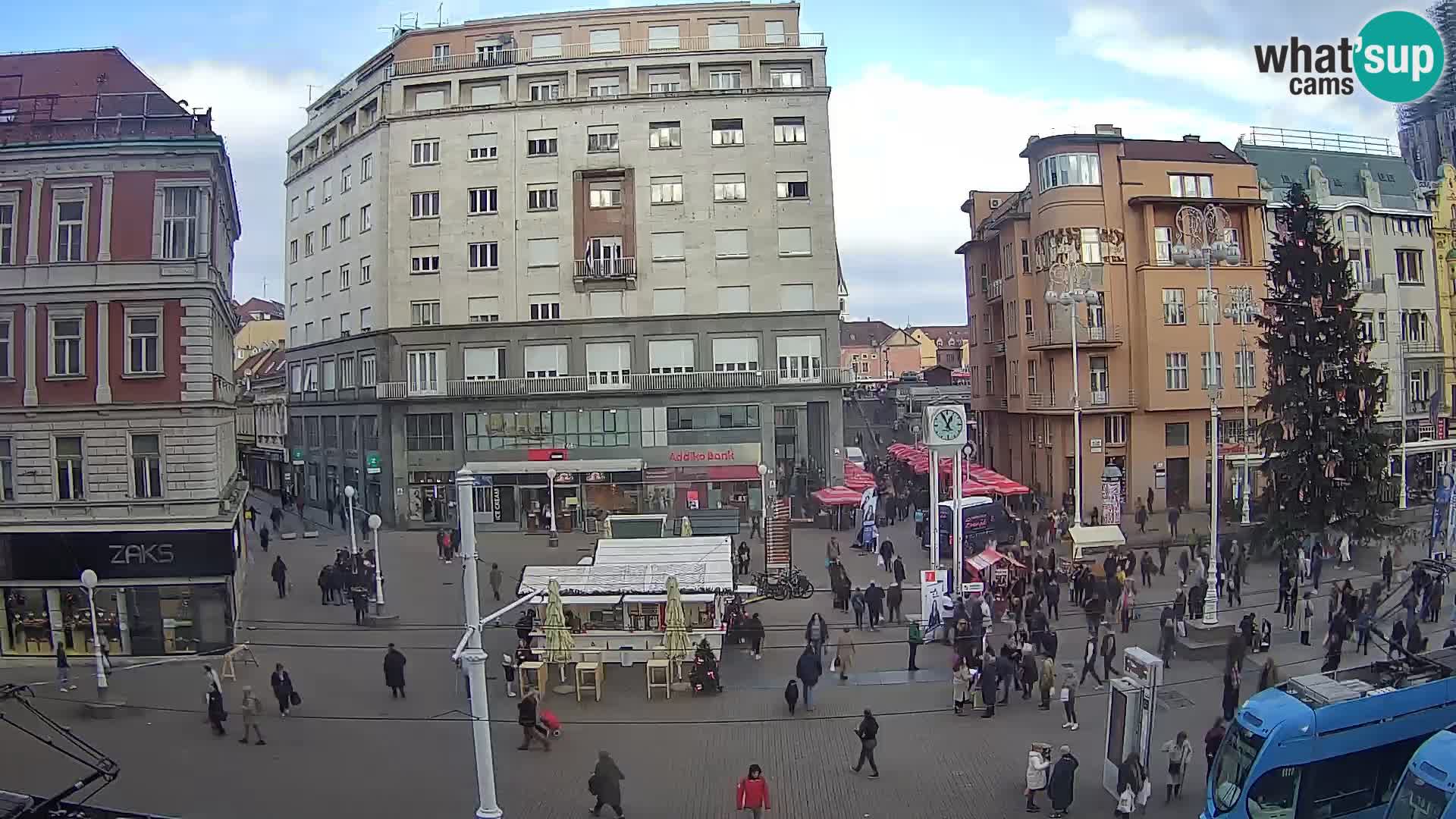 Zagreb live cam Bana Jelačića