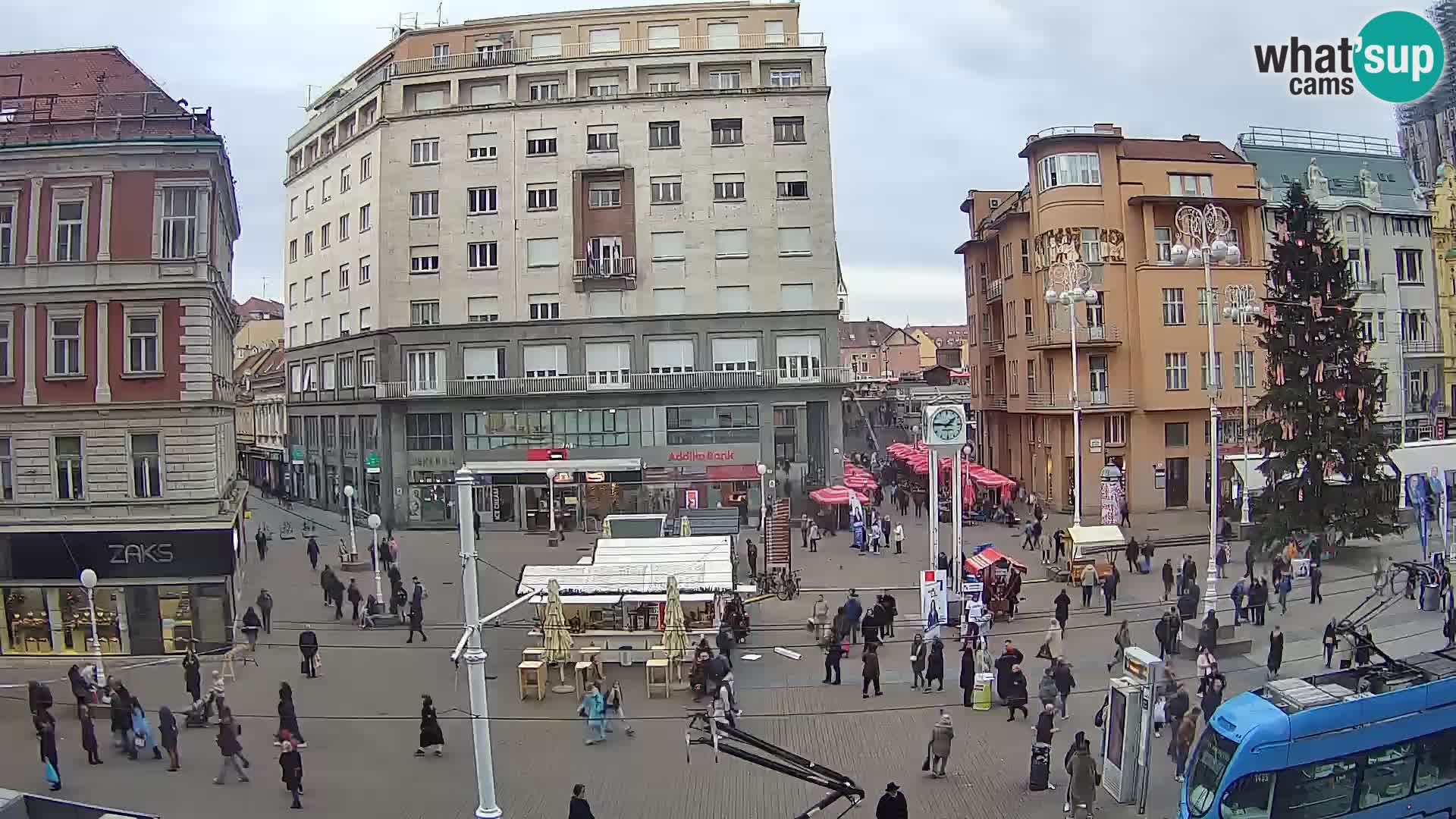 Zagreb webcam Ban Jelacica Platz | Kroatien