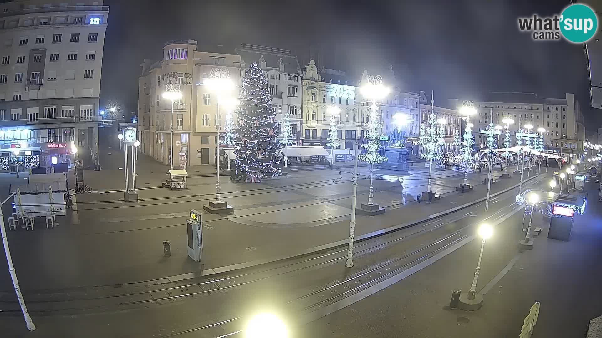 Zagreb webcam Ban Jelacica Platz | Kroatien